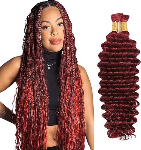 Evaxilc 32 32 Inch Deep Wave Human Hair For Braiding Menschliches Haar Unprocess