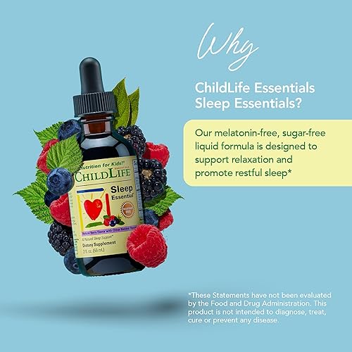 Miniatura 3 de CHILDLIFE ESSENTIALS Sleep Essential - Ayuda natural para dormir para niños, promueve la relajación y el sueño saludable, sin melatonina, sin
