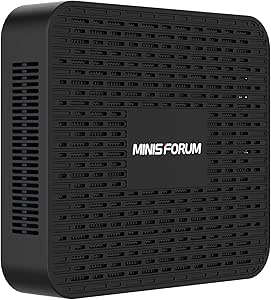 MINIS FORUM Mini PC, processeur Intel Celeron J4125 8 Go DDR Quad Core CPU/SSD Mini Desktop Windows 10, Connexion HDMI et DP, WiFi Double Bande, BT 5.0…