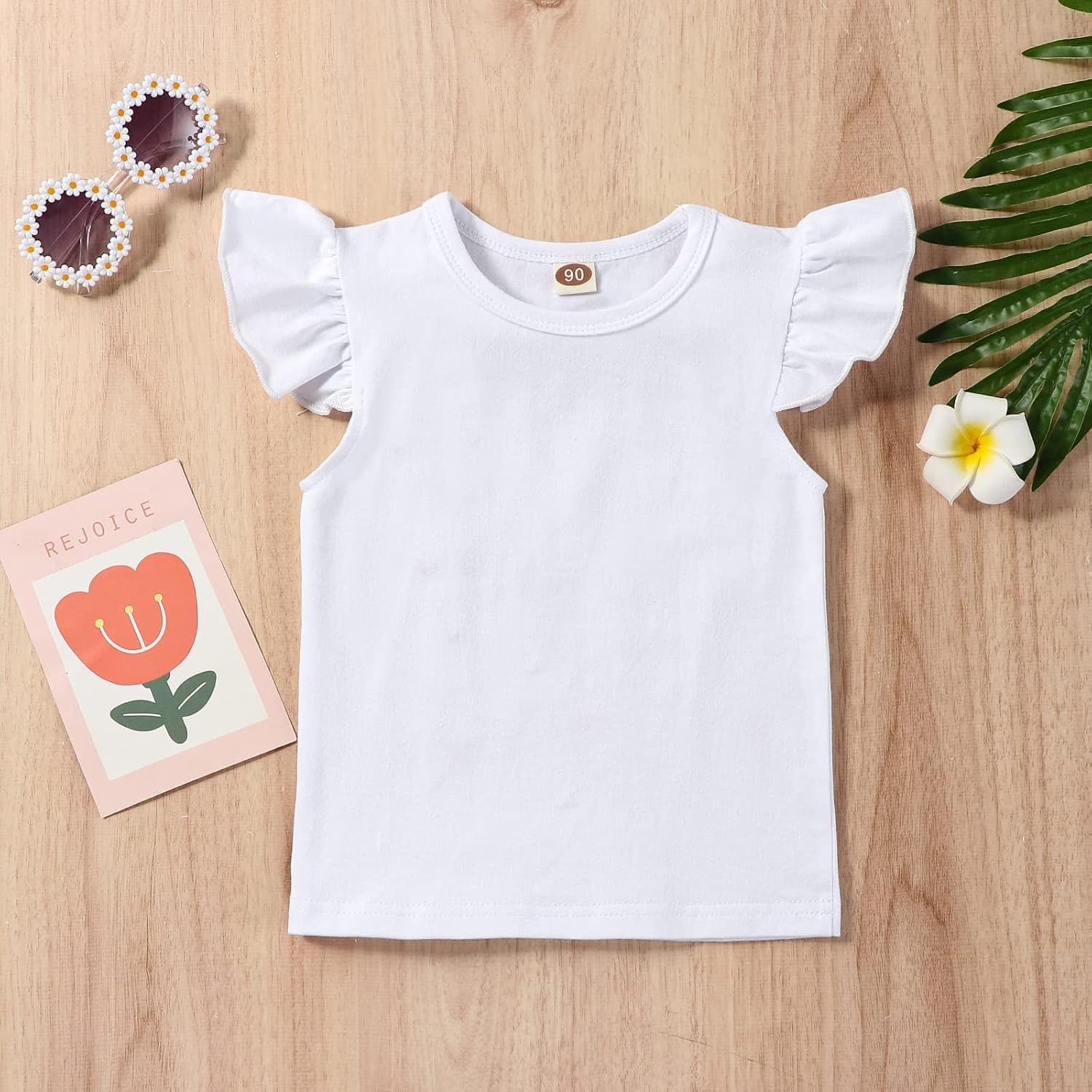 Toddler Baby Girl Skirt Outfit Solid Color Ruffle Long Sleeve Tee Tops Kids Girl Blouse