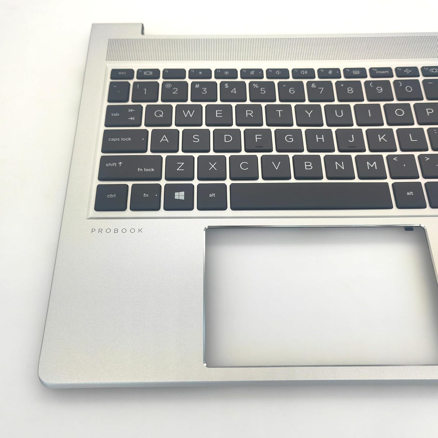 Replacement Upper Case Palmrest for HP Probook 450 G10 Seiries Laptop Backlit Keyboard Assembly N43874-001 Silver
