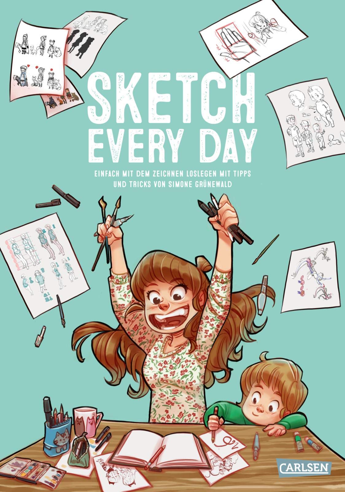 Sketch Every Day livre initiation dessin technique de croquis Simone Grünewald