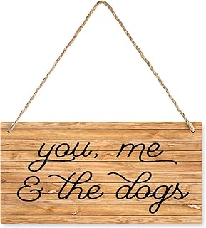 Decor Sign Hanging Wood Sign You Me The Dogs SVG Dxf Png SVG Jpg Cutting Files for Rustic Wood Wall Sign Wooden Hanging Plaque Farmhouse Wall Art for Home Living Room 6X12 Inch