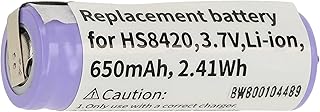 vhbw Batería Compatible con Philips HS8020, HS8040, HS8060, HS8070, HS8420, HS8420/23, HS8440, HS8460 afeitadora, cortadora de Pelo (650 mAh, 3,7 V, Li-Ion)