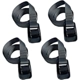 MAGARROW Lashing Straps with Cam Buckle Black &lpar;Grey &lpar;4-Pack&rpar;&comma; 4 Feet&rpar;