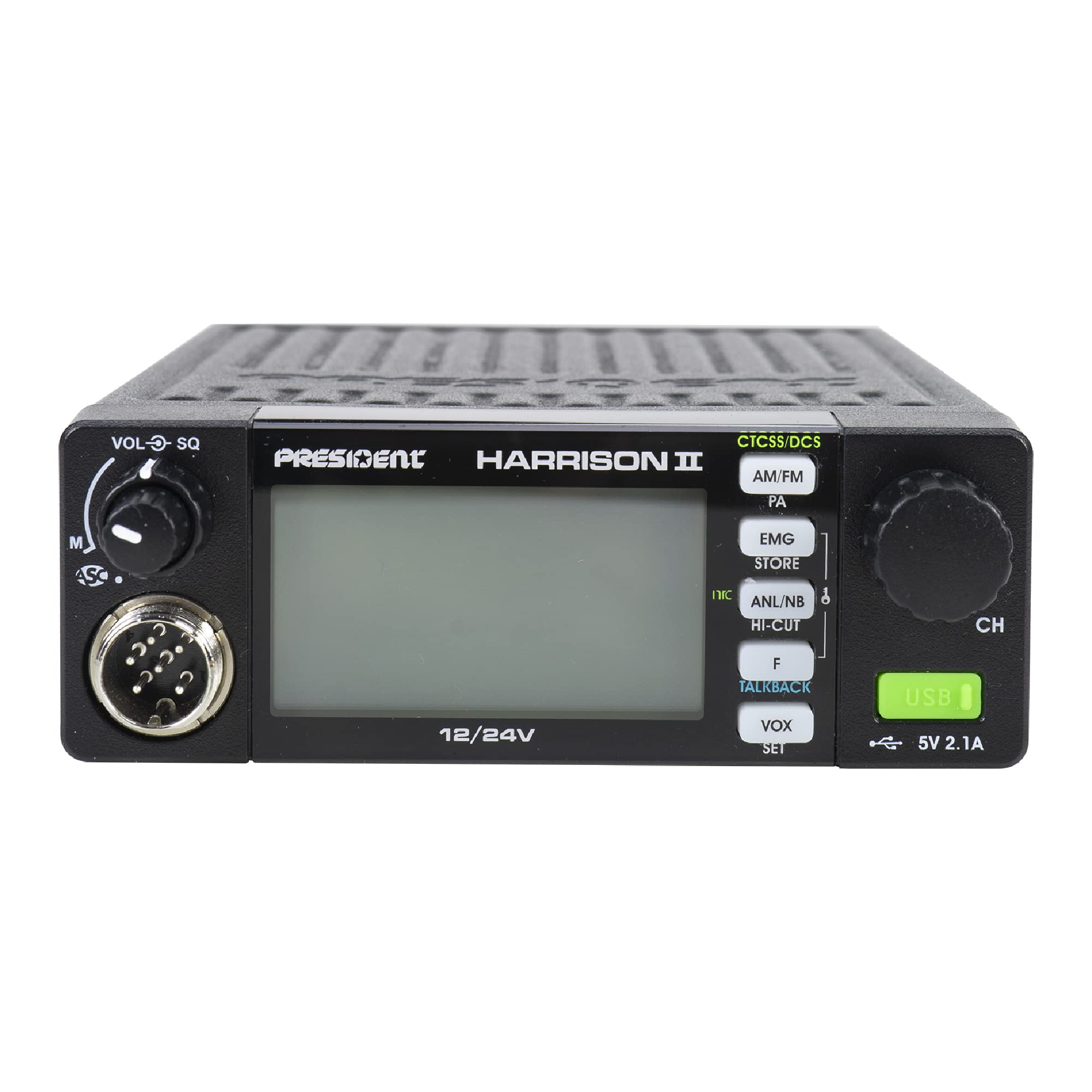 Président Harrison II ASC CB Radio AM/FM VOX NB ANL 12V/24V