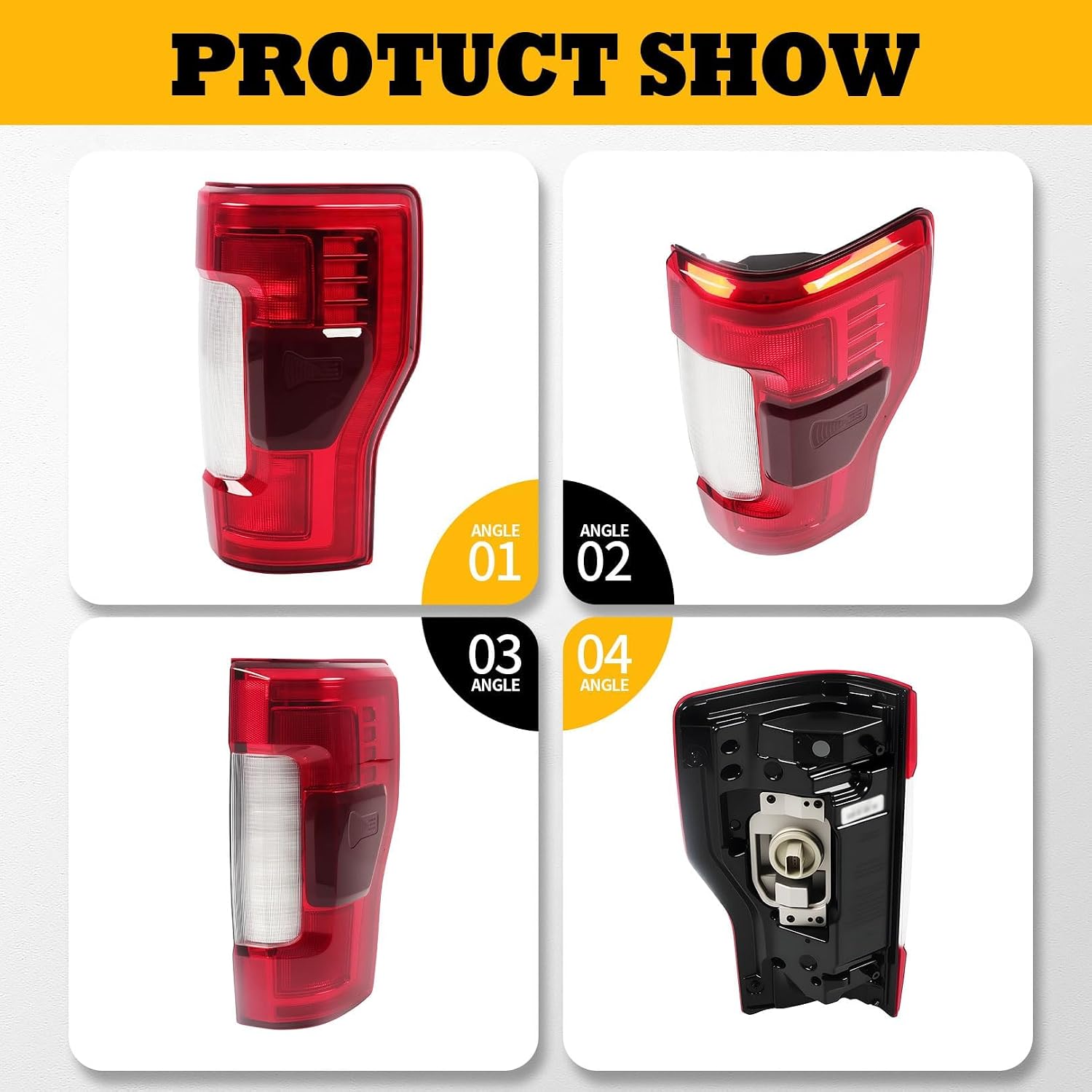 Right Tail Light Compatible with 2017-2019 F(Series) 250 350 Super Duty Passenger side Tail Lamp w/Blind Spot FO2801262 KC3Z13404B