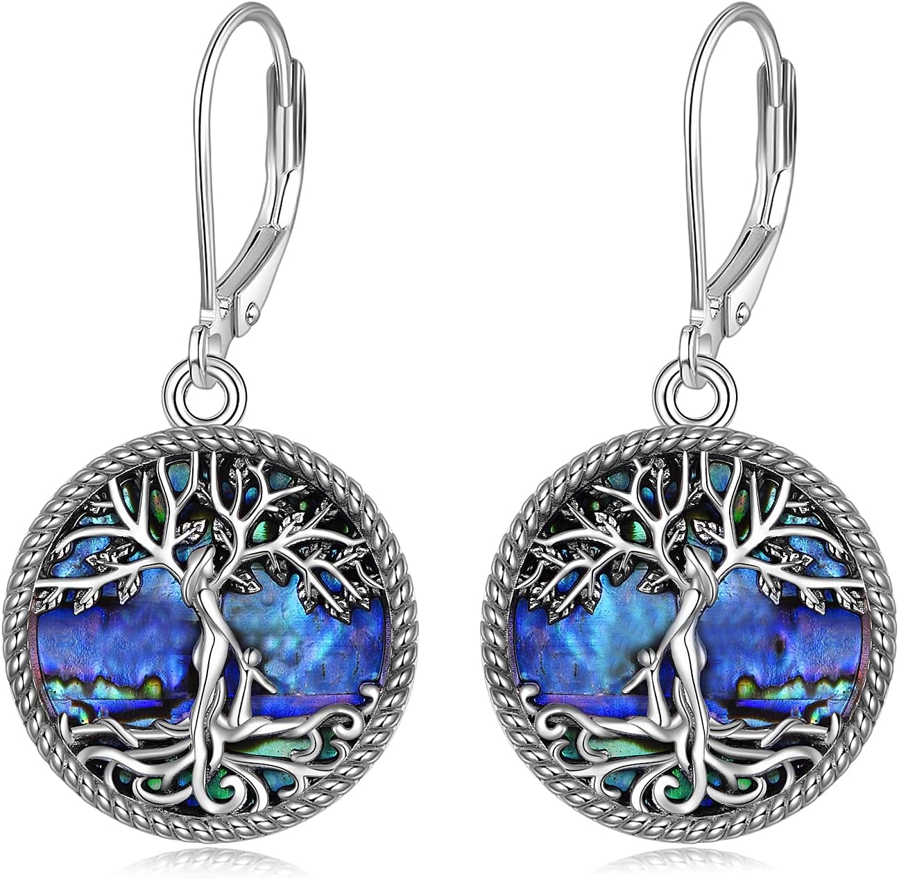 ONEFINITY Sterling Silver Tree of Life Dangle Drop Earrings for Women and Girls - Christmas Gifts