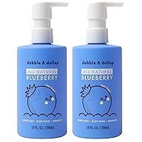 Vista 14 de Dabble & Dollop Gel de Ducha y Champú de Fresa + Vainilla – Baño de Burbujas Natural 3 en 1 para Niños, Sin Parabenos ni Sulfatos, Vegano, Sin