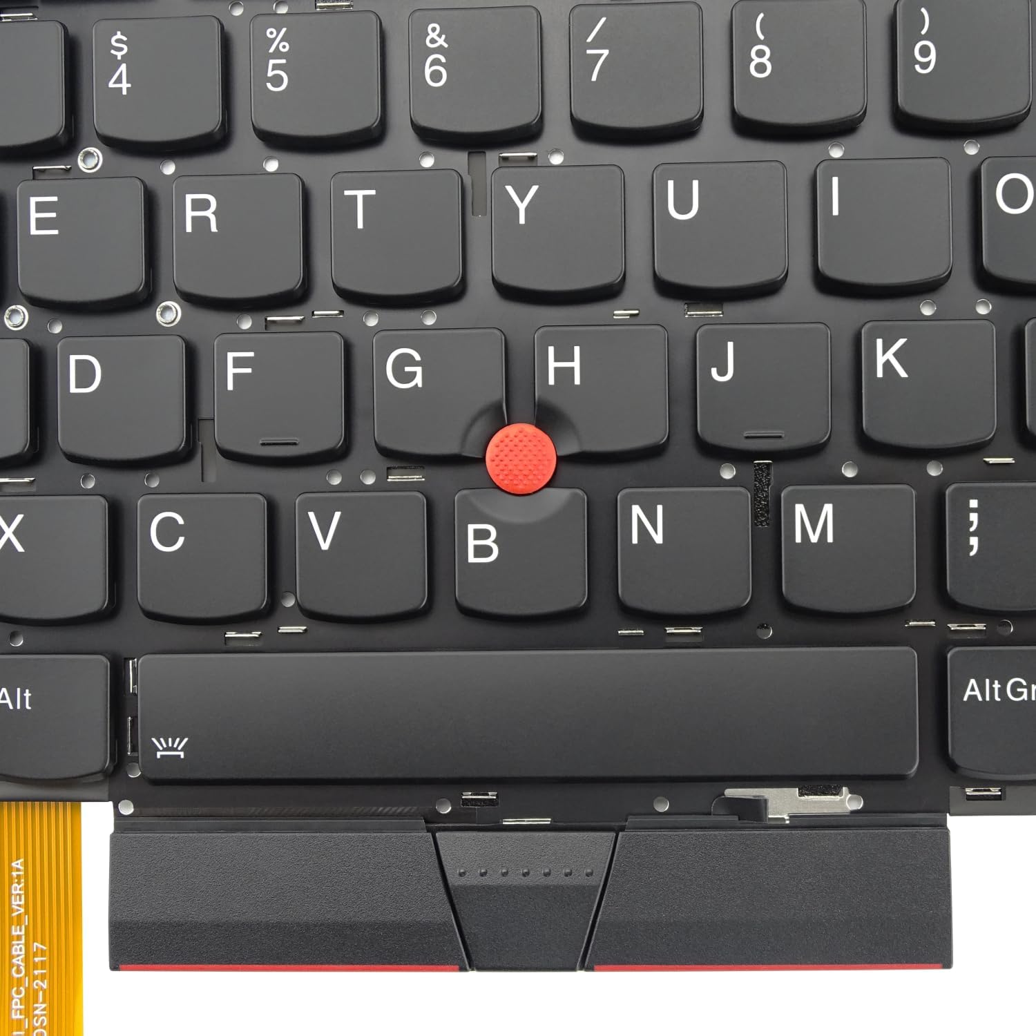 Replacement Keyboard for Lenovo Thinkpad T490S/T495S/X1 Extreme Gen1 Gen2 (Latin America Spanish, Backlit)