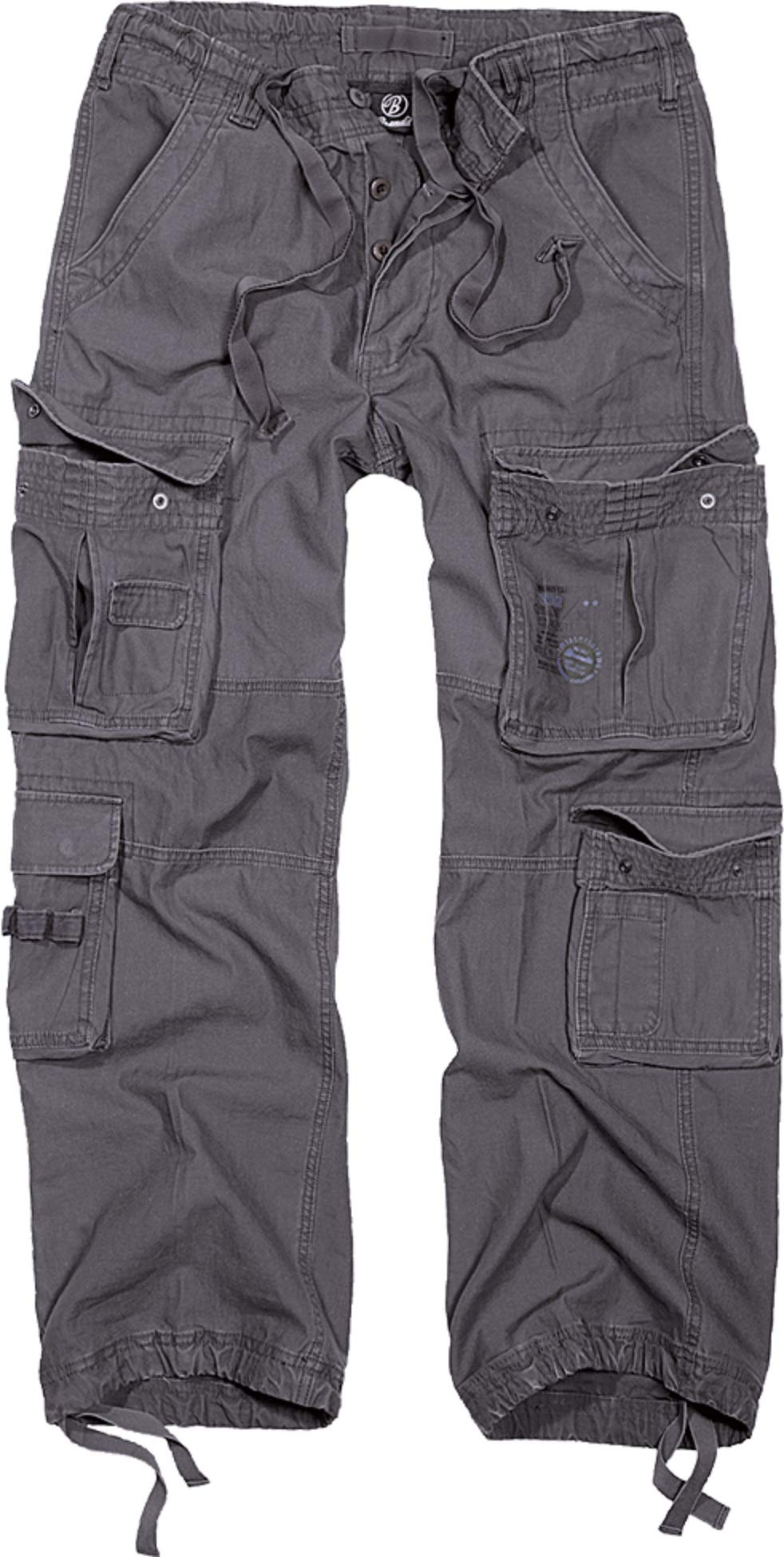 BRANDIT PURE VINTAGE TROUSER CARGOHOSE HOSE bis 7XL (Anthrazit)XL
