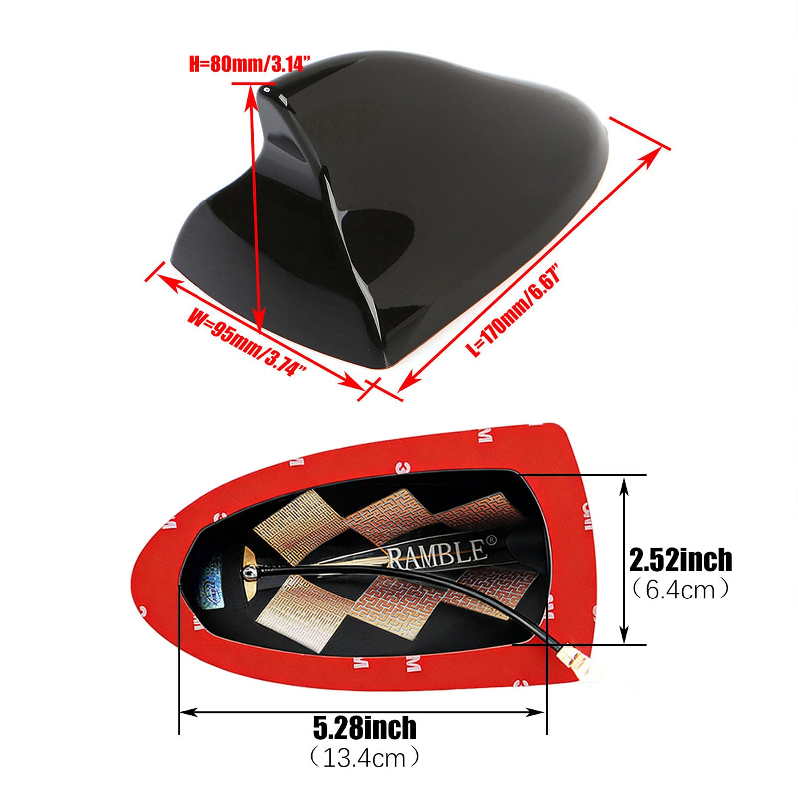 VG Shark Fin Antenna プリウス30 アクアブルーメタリック VG Shark Fin Antenna プリウス30 アクアブルーメタリック Shark