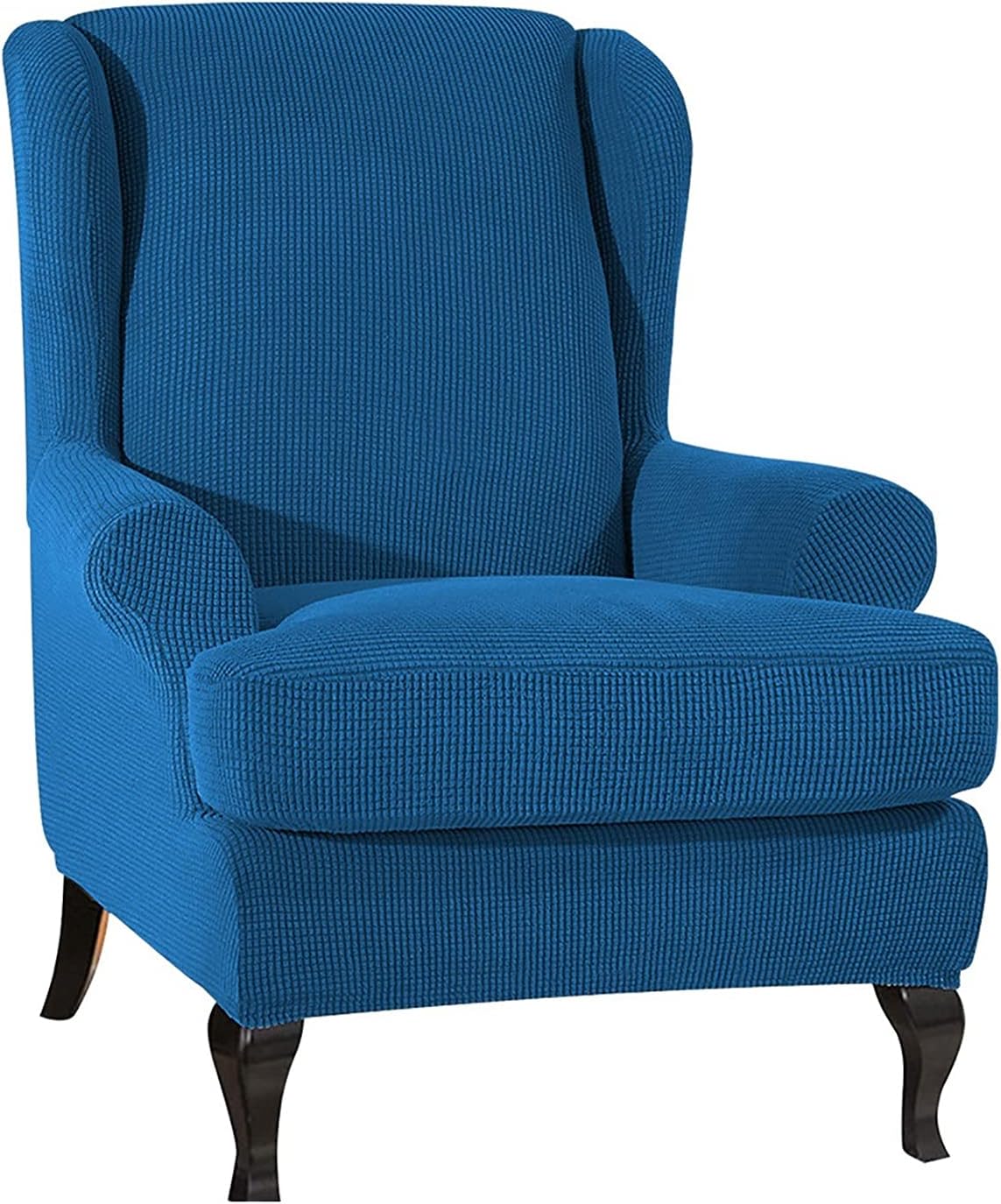 Stretch Armchair Chair,Wingback Chair Slipcover Wing Chair Covers Protector Cover for Living Room Furniture Cover (Color : K)