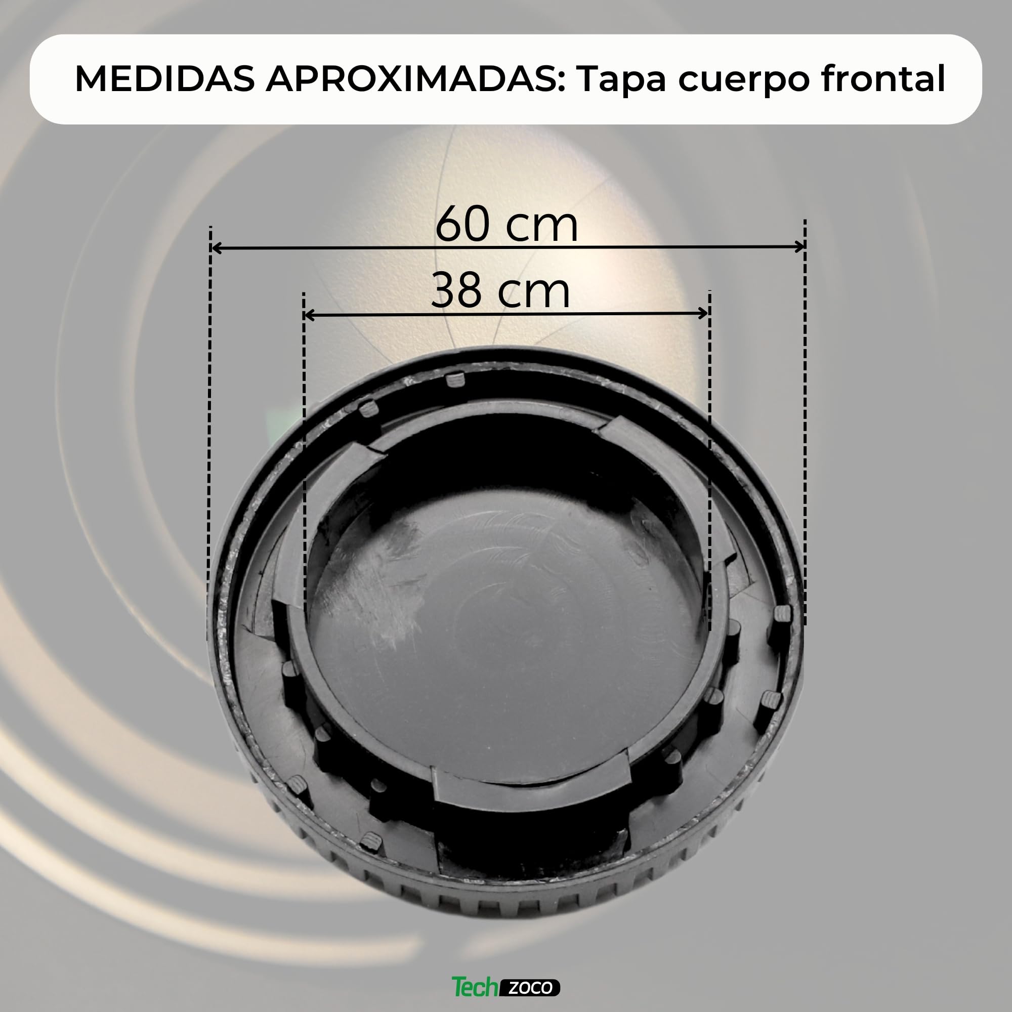 TECHZOCO Coperchio anteriore e coperchio posteriore dell'obiettivo, compatibile con Nikon D7500 D7200 D7100 D7000 D5600 D5300 D5200 D5100 D3500 D3400 D3300 D3200 D3100 D8555 0 D81 0 D800 D750 D600