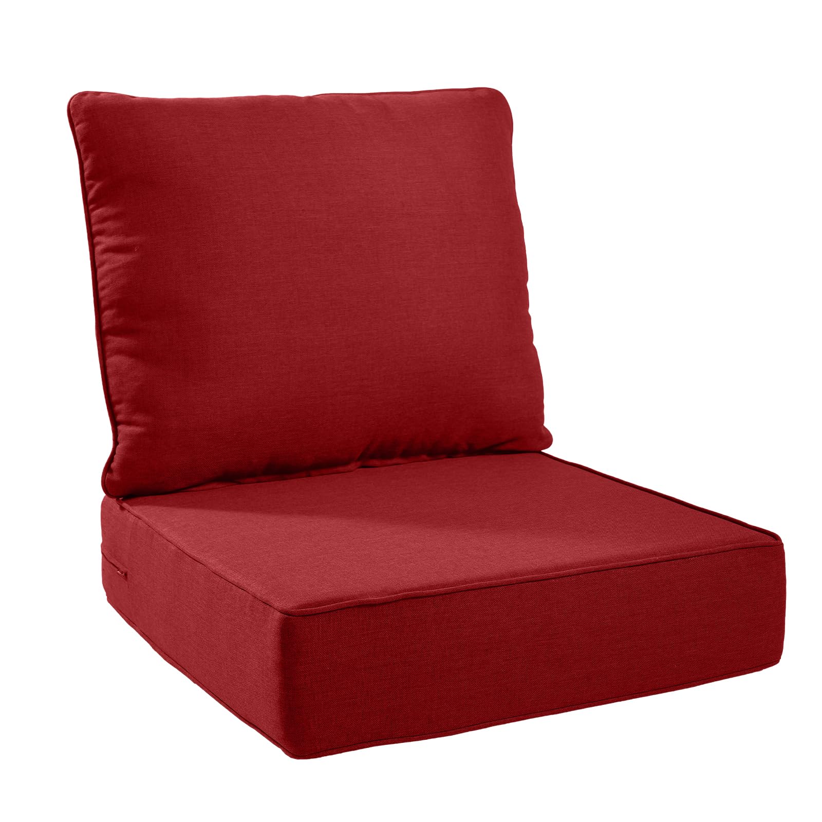 Rilyson Patio Cushions for Outdoor Furniture - 24×24 Inches High Back and Deep Seating Outdoor Cushion for Patio Chairs Sofa Couch Loveseat Water