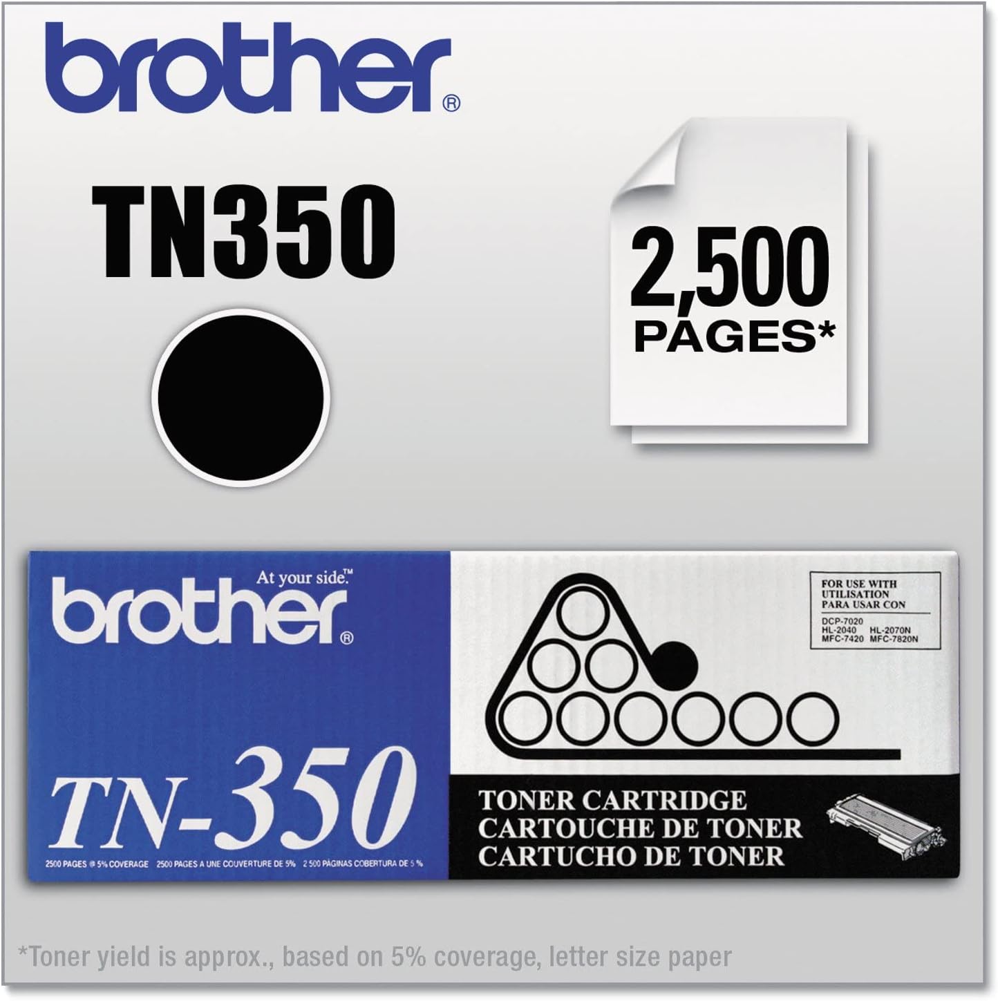 Brother Intellifax 2820 Black Toner Cartridge - Image 2