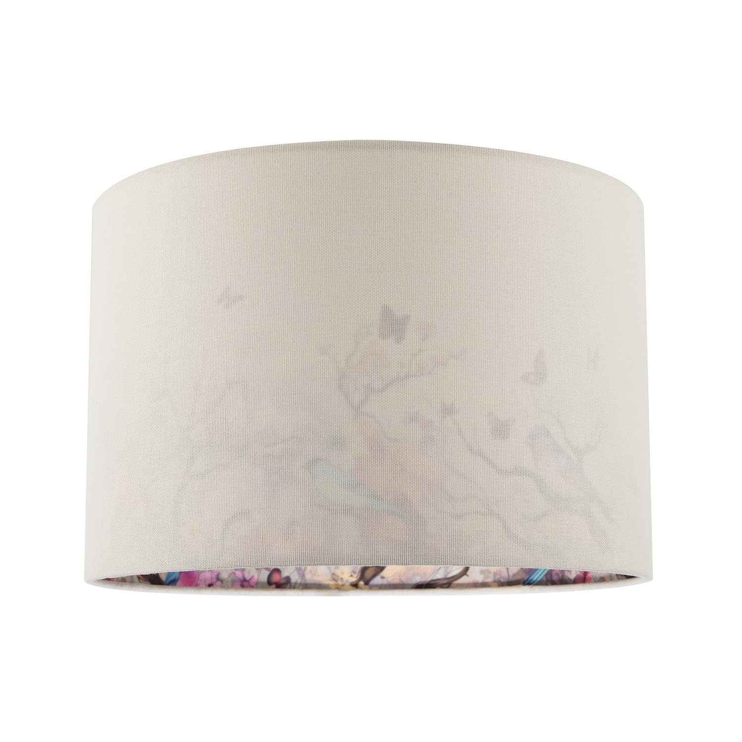 Happy Homewares Lamp Shade - Linen/Cotton Blend - Cream - 30cm