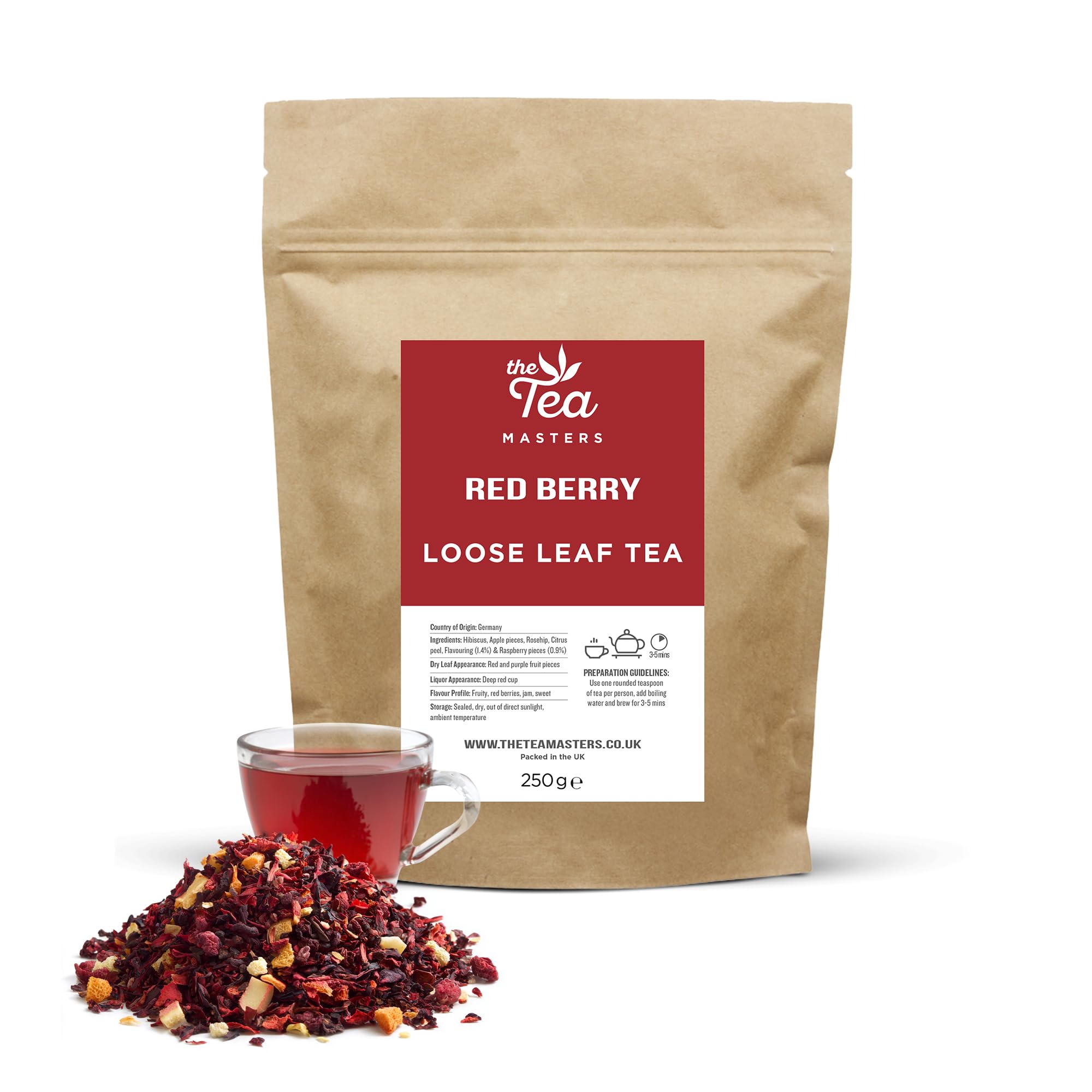 The Tea Masters Loose Leaf Tea - Red Berry (1x250g)