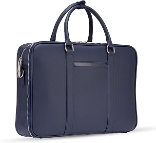 Dash Designs Premium Laptop Bag 15.6 Inch for Men | Saffiano PU Office Messenger Briefcase | Water Resistant Anti-Scratch ... Price In India
