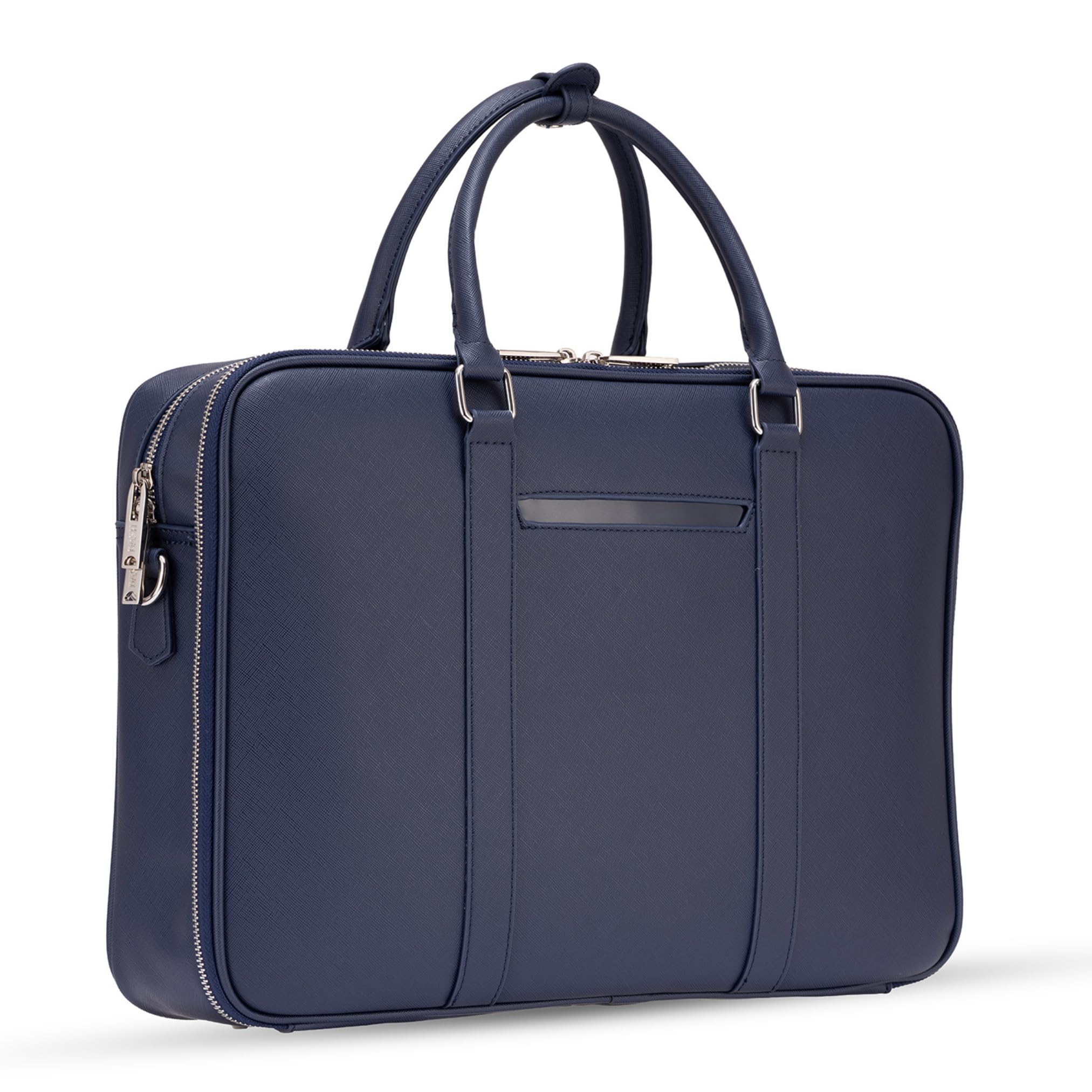 Premium Laptop Bag 15.6 Inch for Men | Saffiano PU Material Office Messenger Briefcase | Water Resistant Anti-Scratch Business Bag | Lightweight Shoulder Bag for Work Travel College-image-42