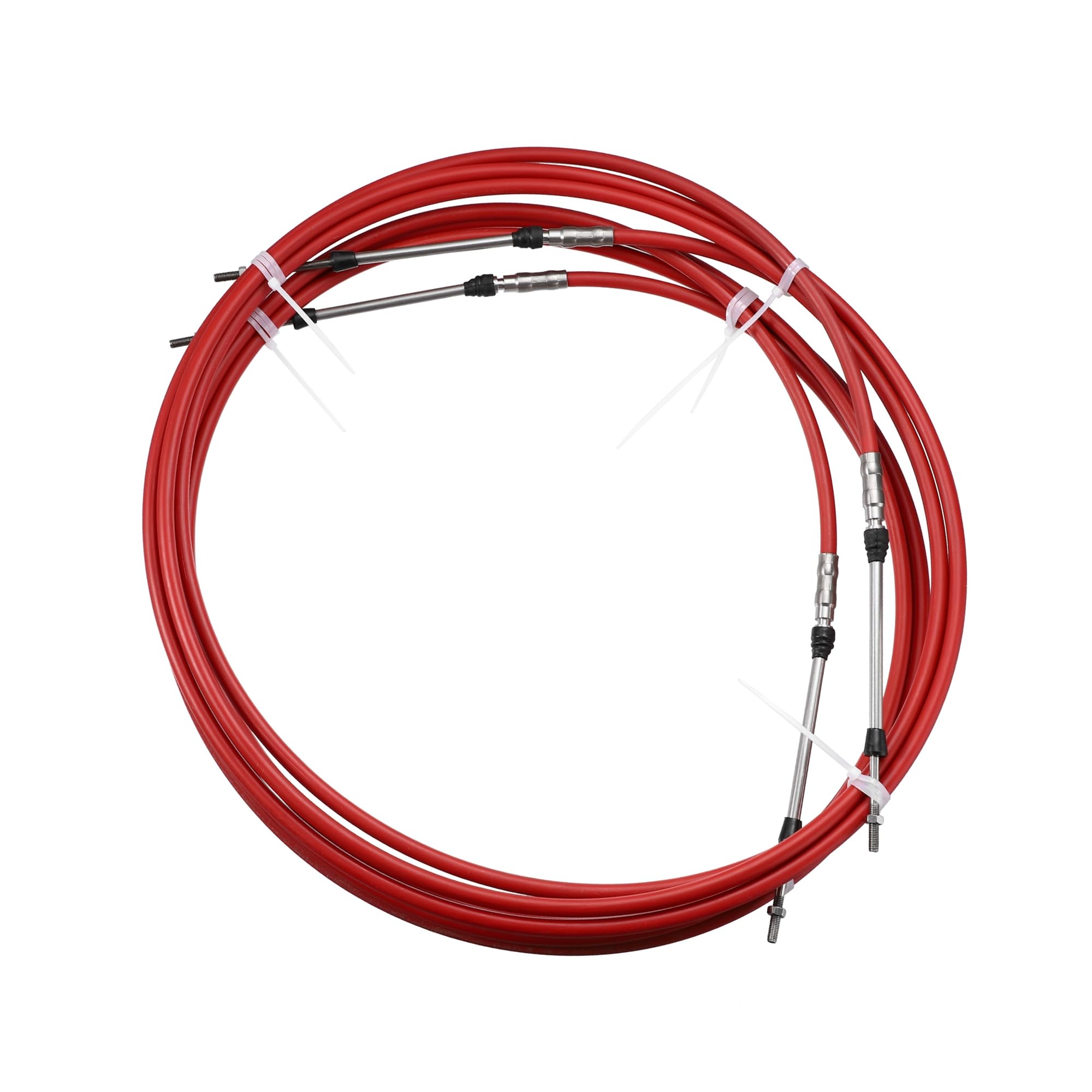 2 cables de caja de control remoto de cambio del acelerador de 13 pies y 157 pulgadas, material duradero rojo