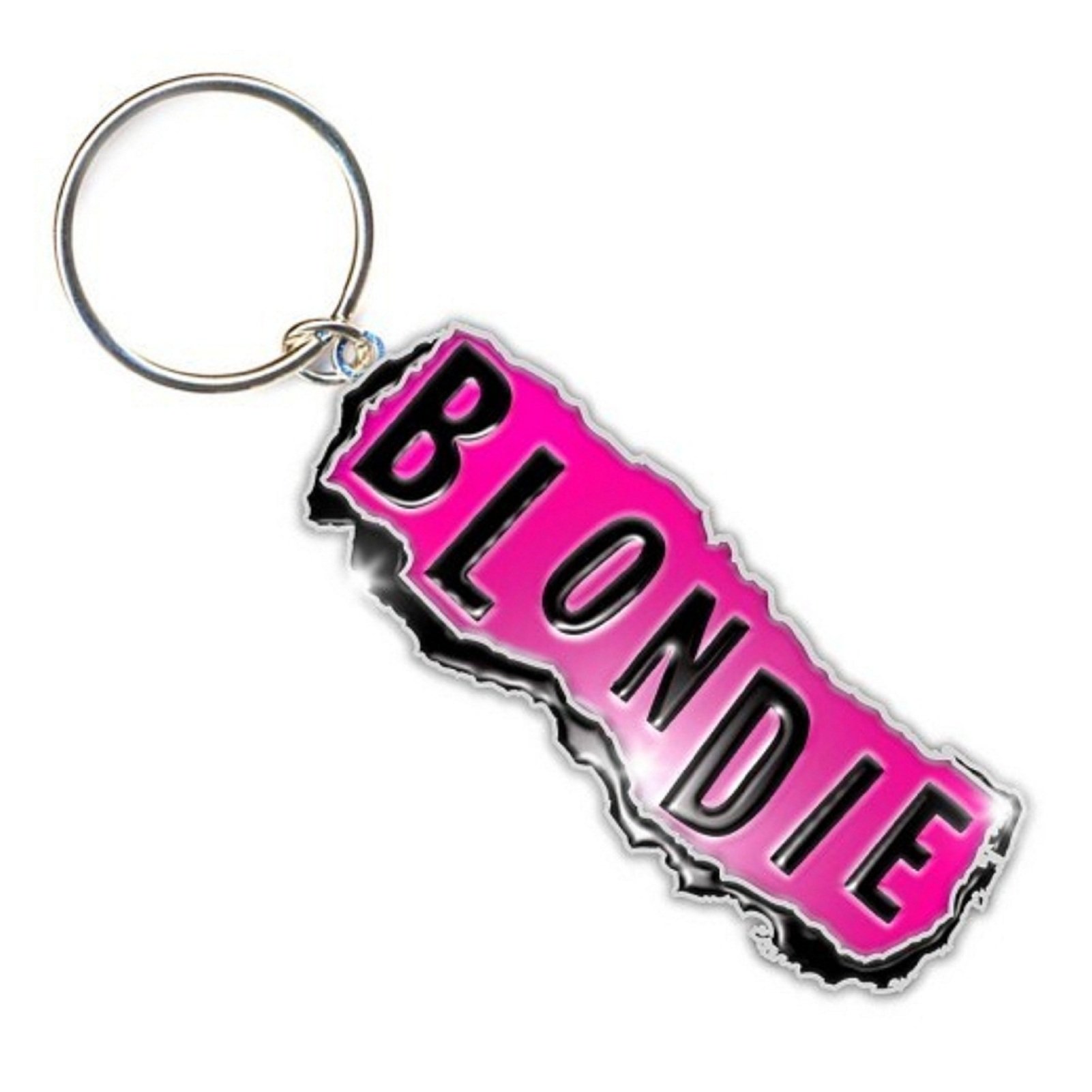 Blondie Keyring Keychain Punk band Logo Official metal Taglia unica