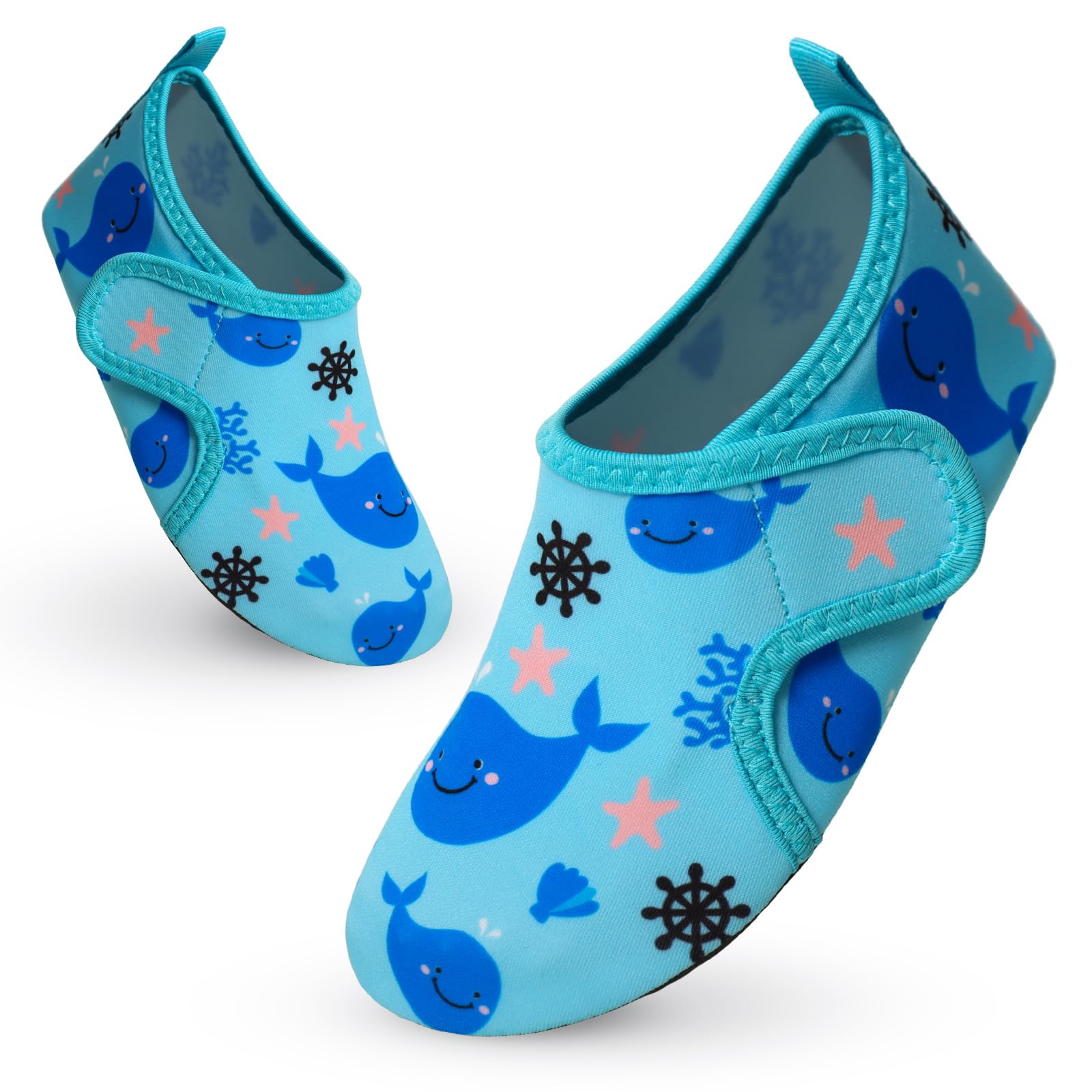 Vorvowry Badeschuhe Kinder Mädchen Jungen Wasserschuhe rutschfeste Schwimmschuhe Schnell Trocknend Aquaschuhe Leicht Strandschuhe Barfußschuhe Badesocken Kleinkinder