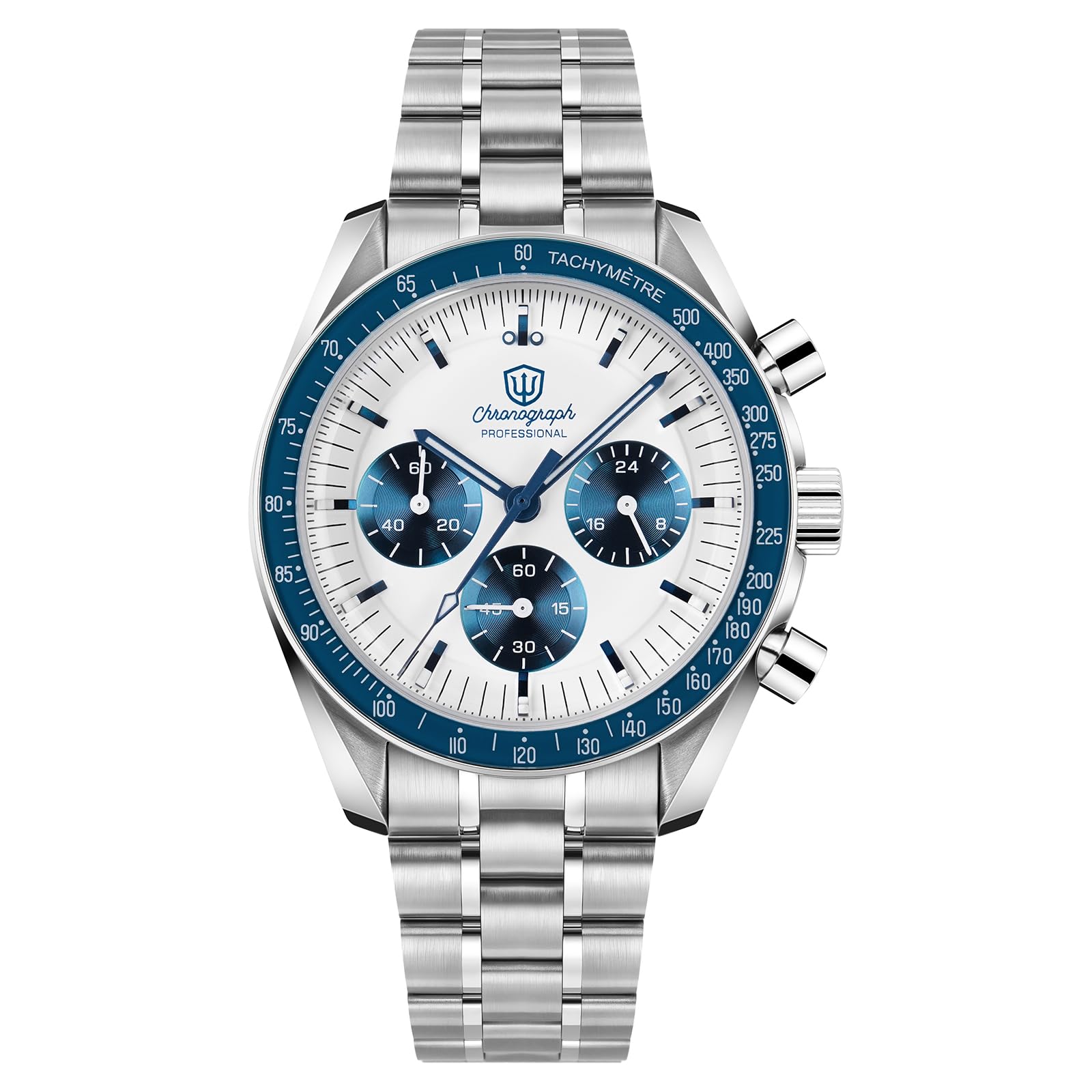 WD1863 39mm Men's Chronograph Watch Power by Japan VK63 Movement