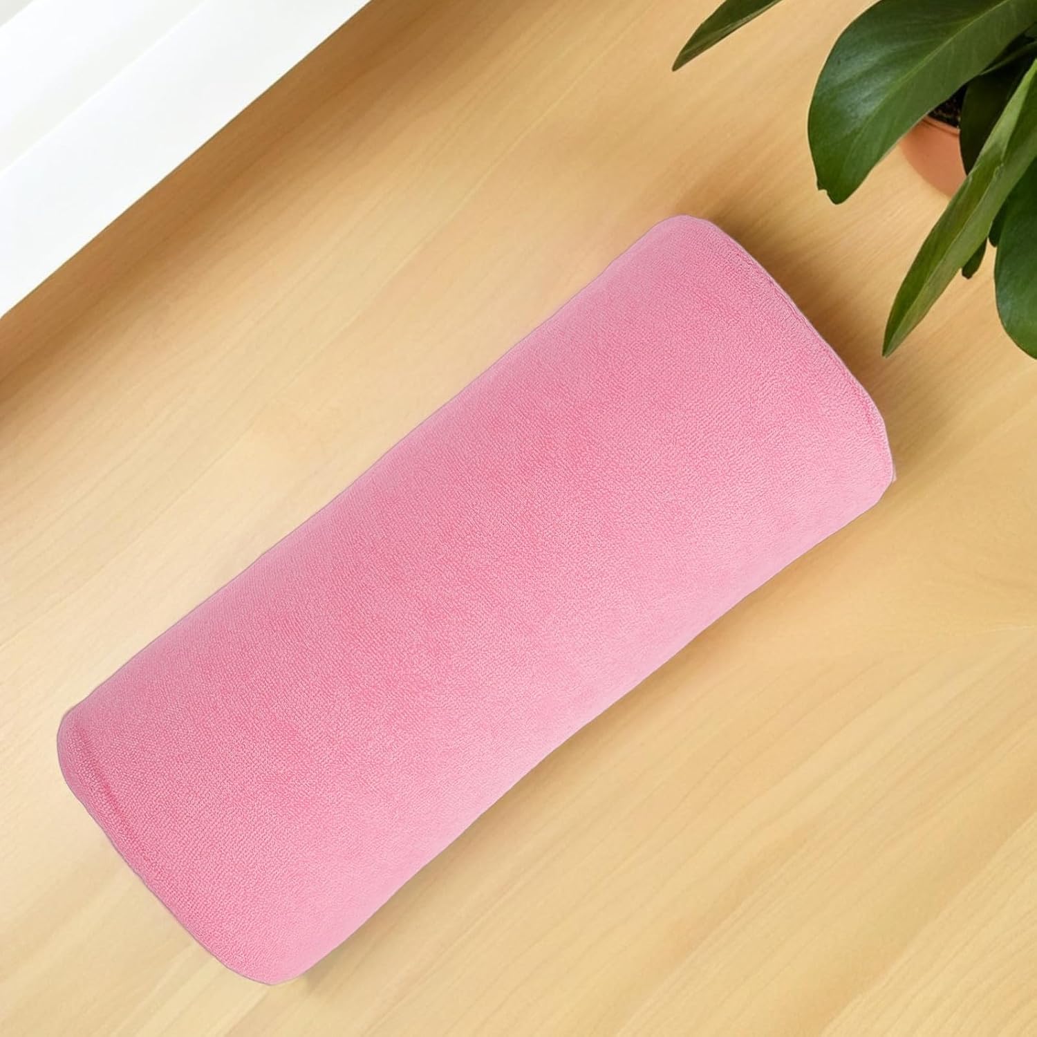 SEWACC Nail Polish Hand Cushion and Portable Semi-circular Manicure Armrest Pillow with Removable Towel Cover, Soft Hand Rest Cushion for Professional Nail Salon Use