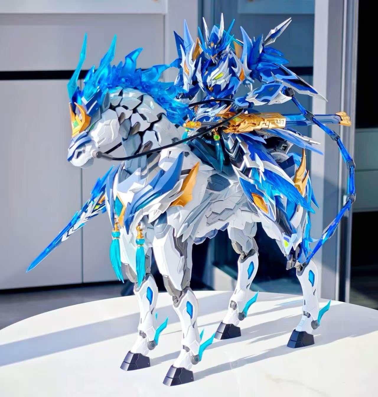 Amazon | 三国虎の将 趙雲 玉蘭白龍駒 塗装済メカ 機甲 可動 組み立て