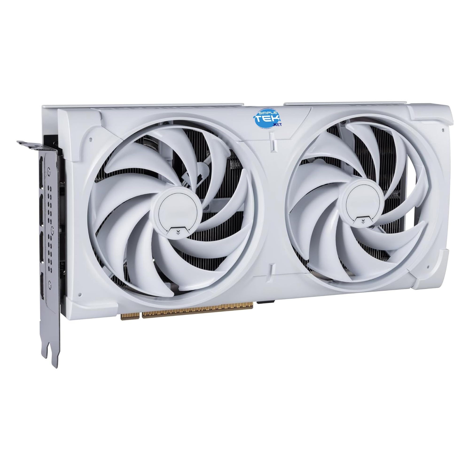 SIMPLETEK - Scheda Video 12GB GDDR7 - Interfaccia PCIe 5.0 - Architettura Avanzata per Gaming, Editing e Rendering - Doppia Ventola