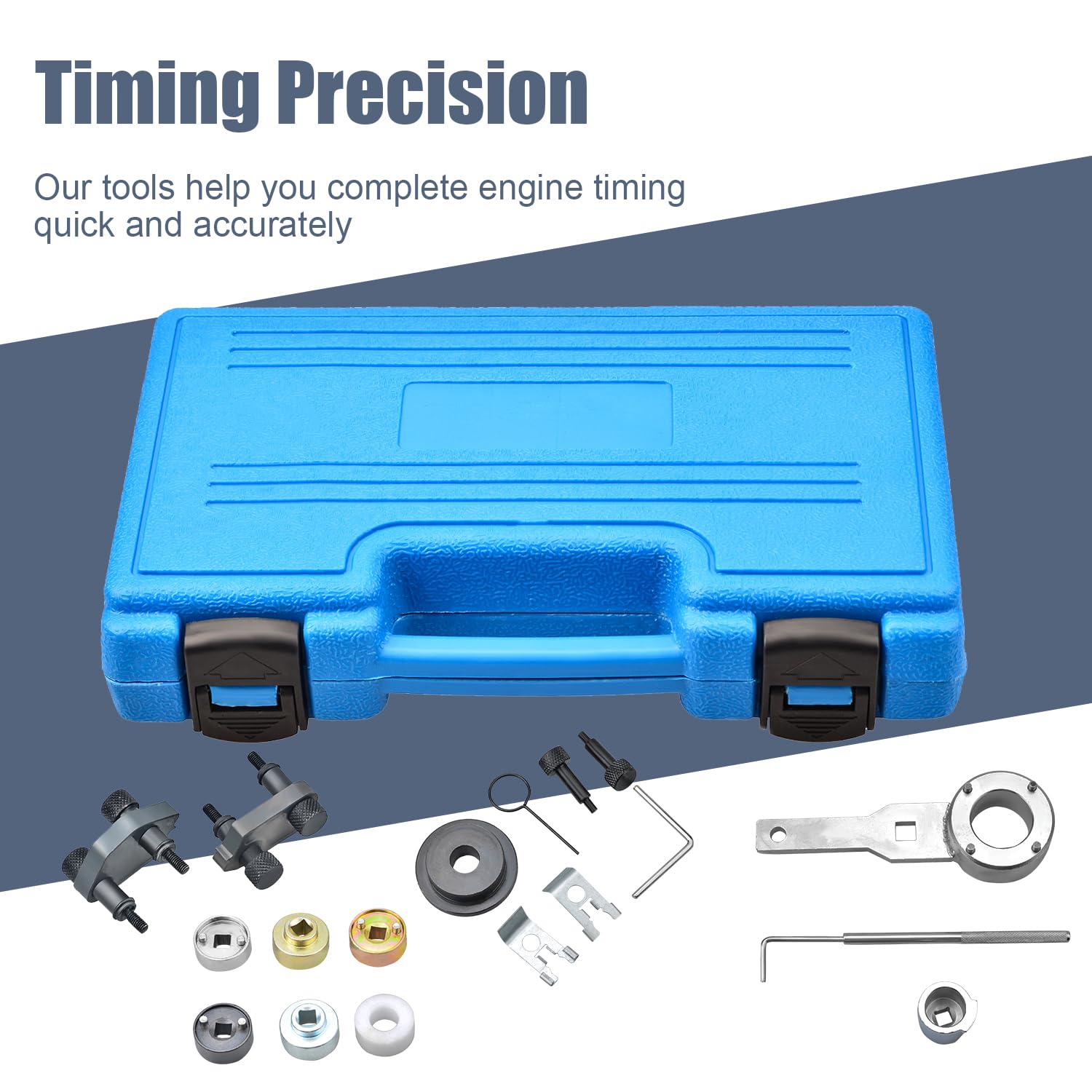 Kit de Herramientas de sincronización de alineación de Bloqueo del árbol de levas del Motor Compatible con VW Skoda VAG 1.8 2.0 TSI/TFSI EA888 T10352 T40196 T40271 T10368 con T10355(21PCS)