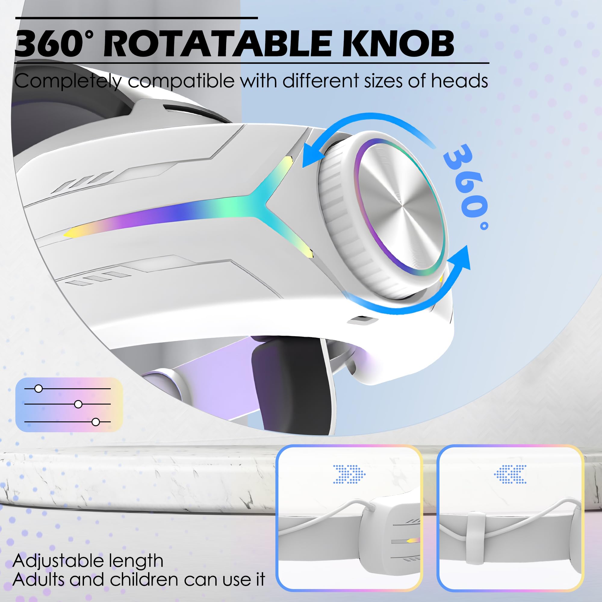 Upgraded 12000mah Battery Head Strap Compatible For Quest 3S, 9V 2A PD Fast Charging Extended Gaming Time Rgb Light Exclusively Designed Accessories Quest