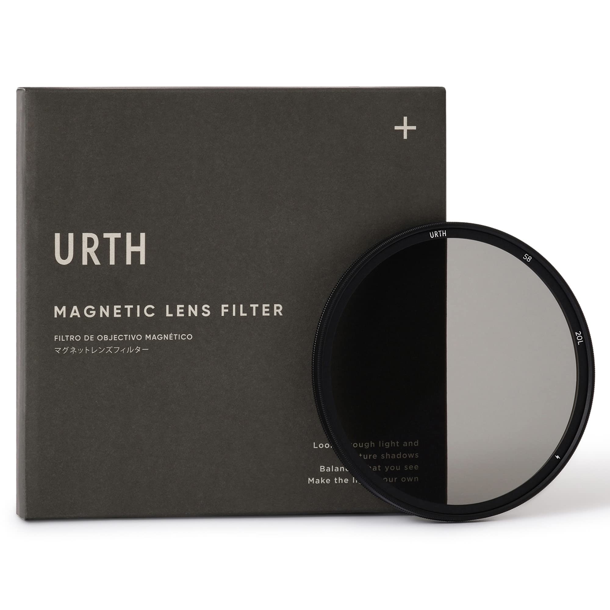 Urth 58mm Magnetic Circular Polarizing (CPL) Lens Filter (Plus+) - 20-Layer Nano-Coated, Slim Design for Camera Lens Polarization