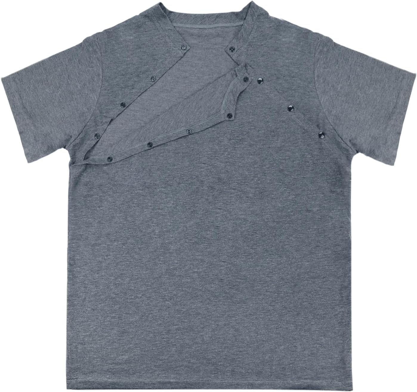 Kangaroo Skin to Skin Bonding Care T-Shirt for Dads - Kangaroo Care Shirt for Men - Grey - Image 5