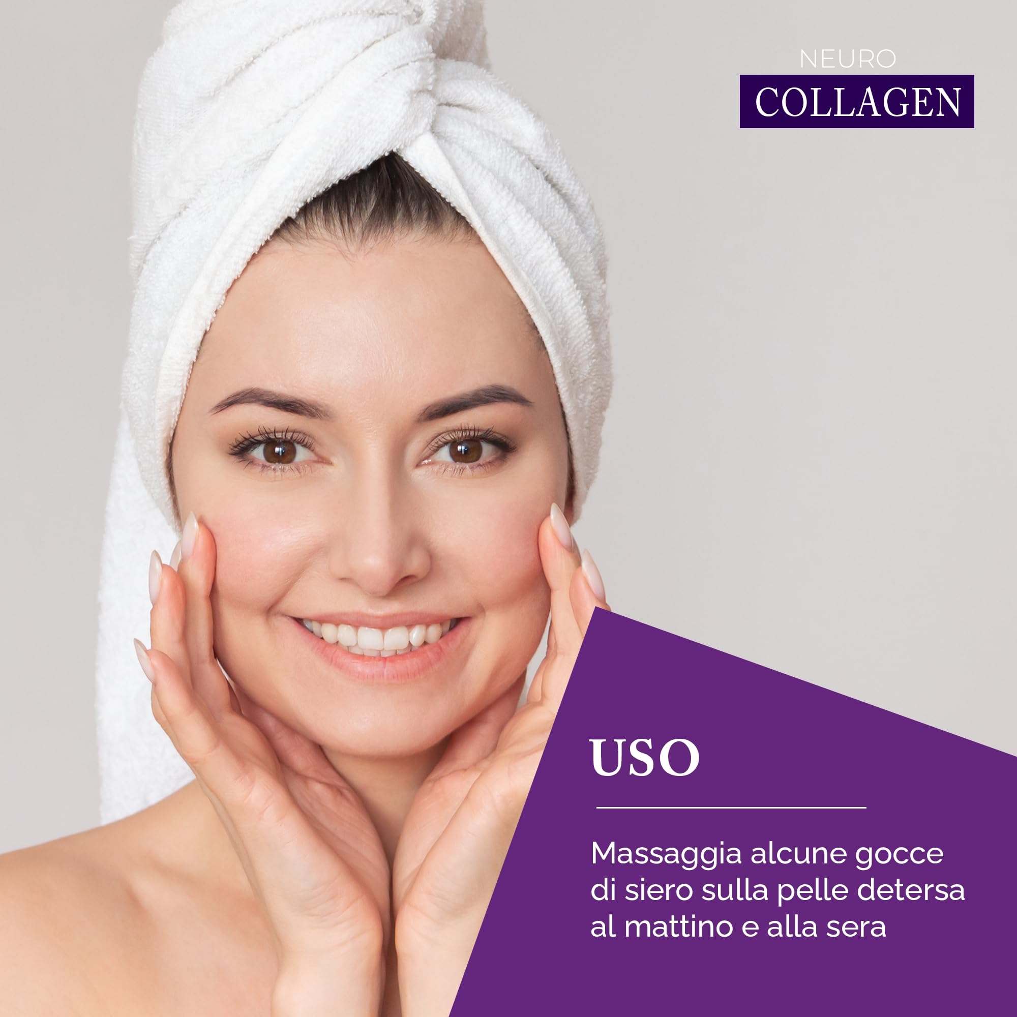 Bielenda Neuro Collagen Sérum Facial, Sérum con Péptidos de Colágeno y Ceramidas, Antiedad, Antiarrugas, Día/Noche, 30 ml