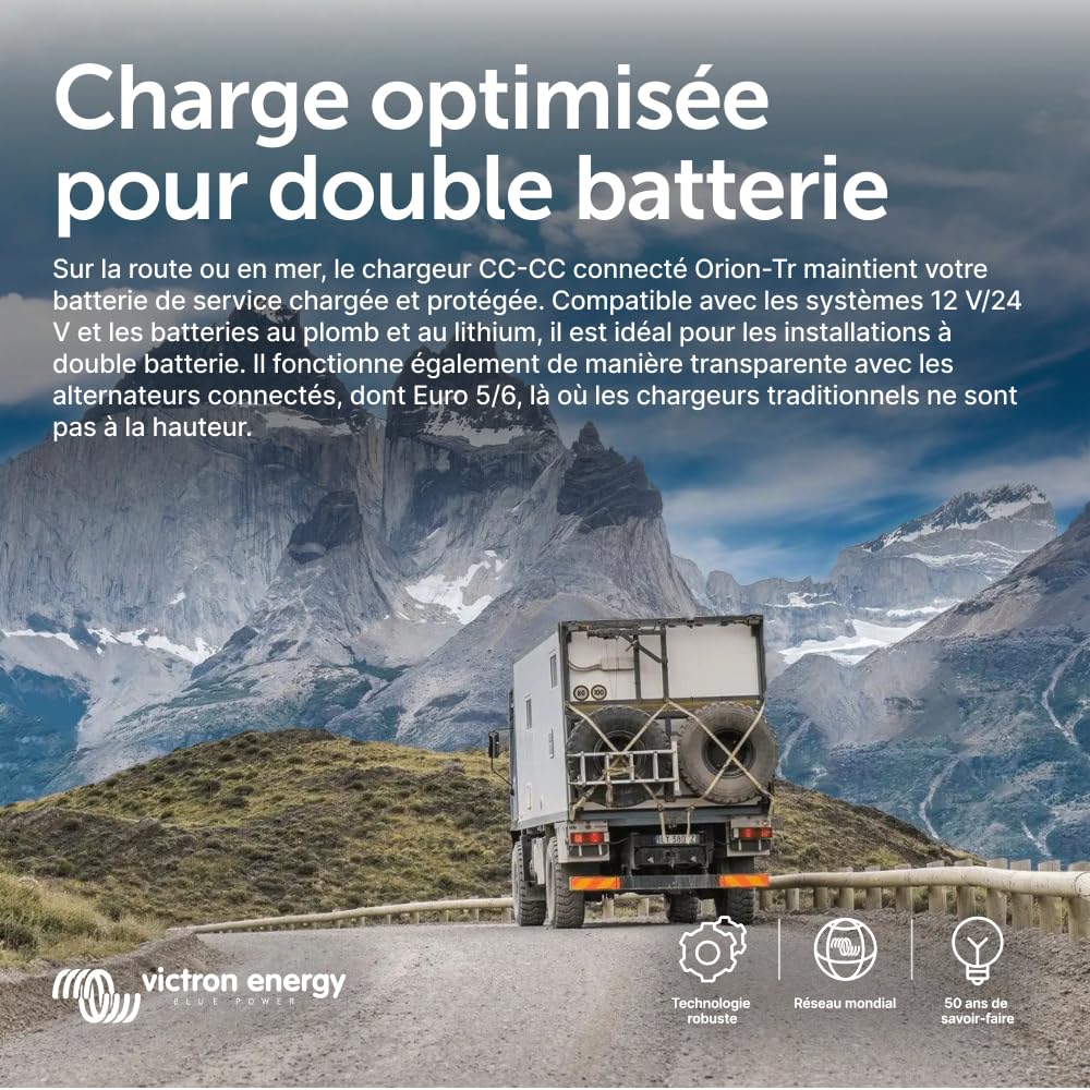 Victron Energy Orion-TR Smart 12/12-Volt 30 A 360 W CC-CC Chargeur Non Isolé (Bluetooth)
