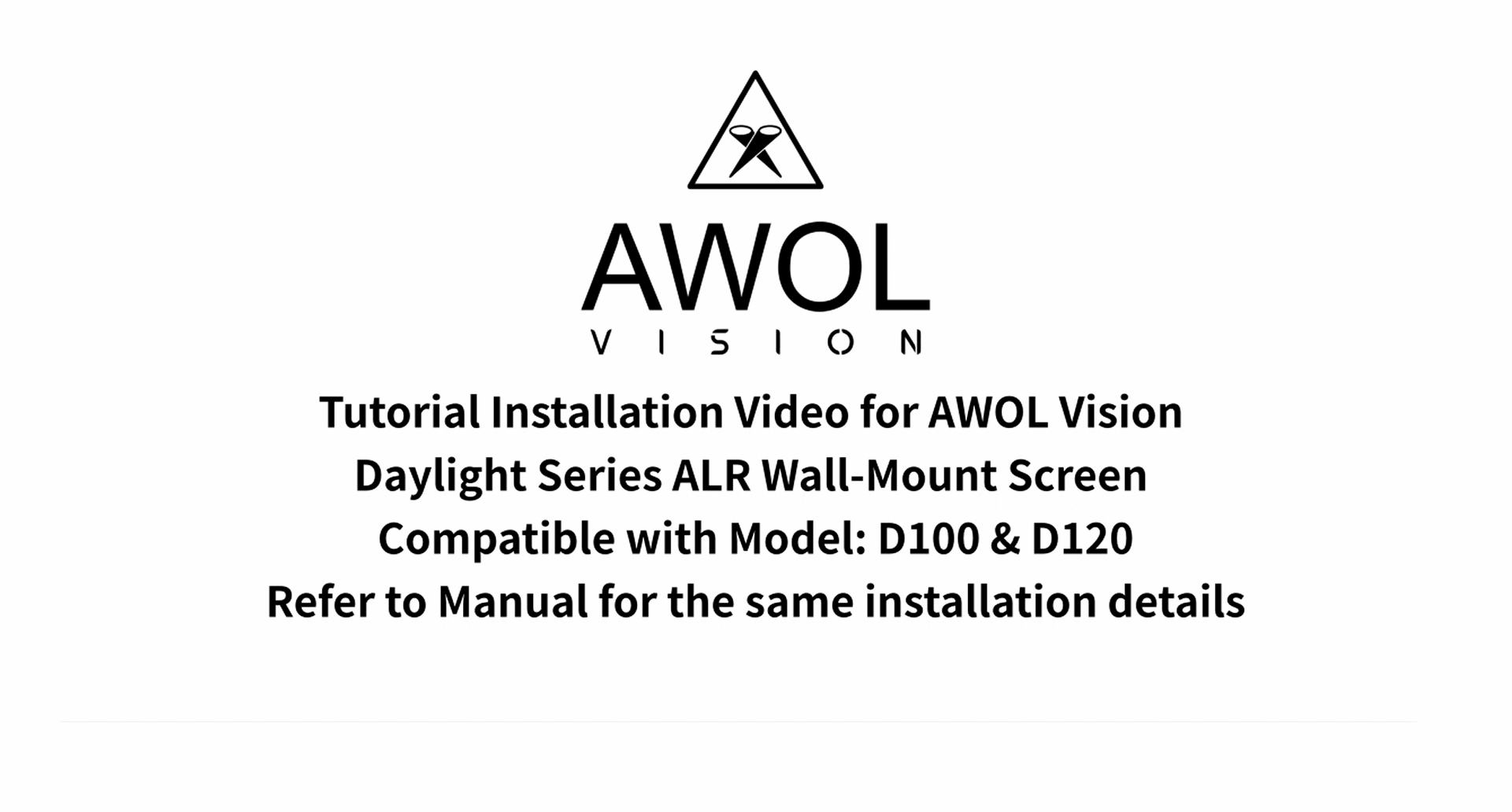 Amazon.com: AWOL VISION Ambient Light Rejecting (ALR) Projector Screen for  Ultra Short Throw(UST) Projector, 132