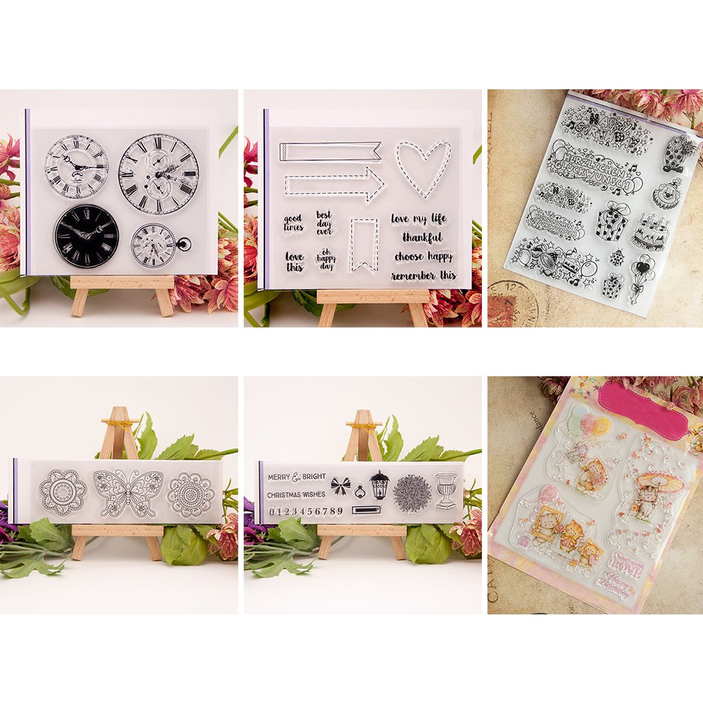 Kofun DIY Clear Silicone Rubber Stamps - Transparent Scrapbooking Stamps For Cards, Crafts, 10x10cm - View #5