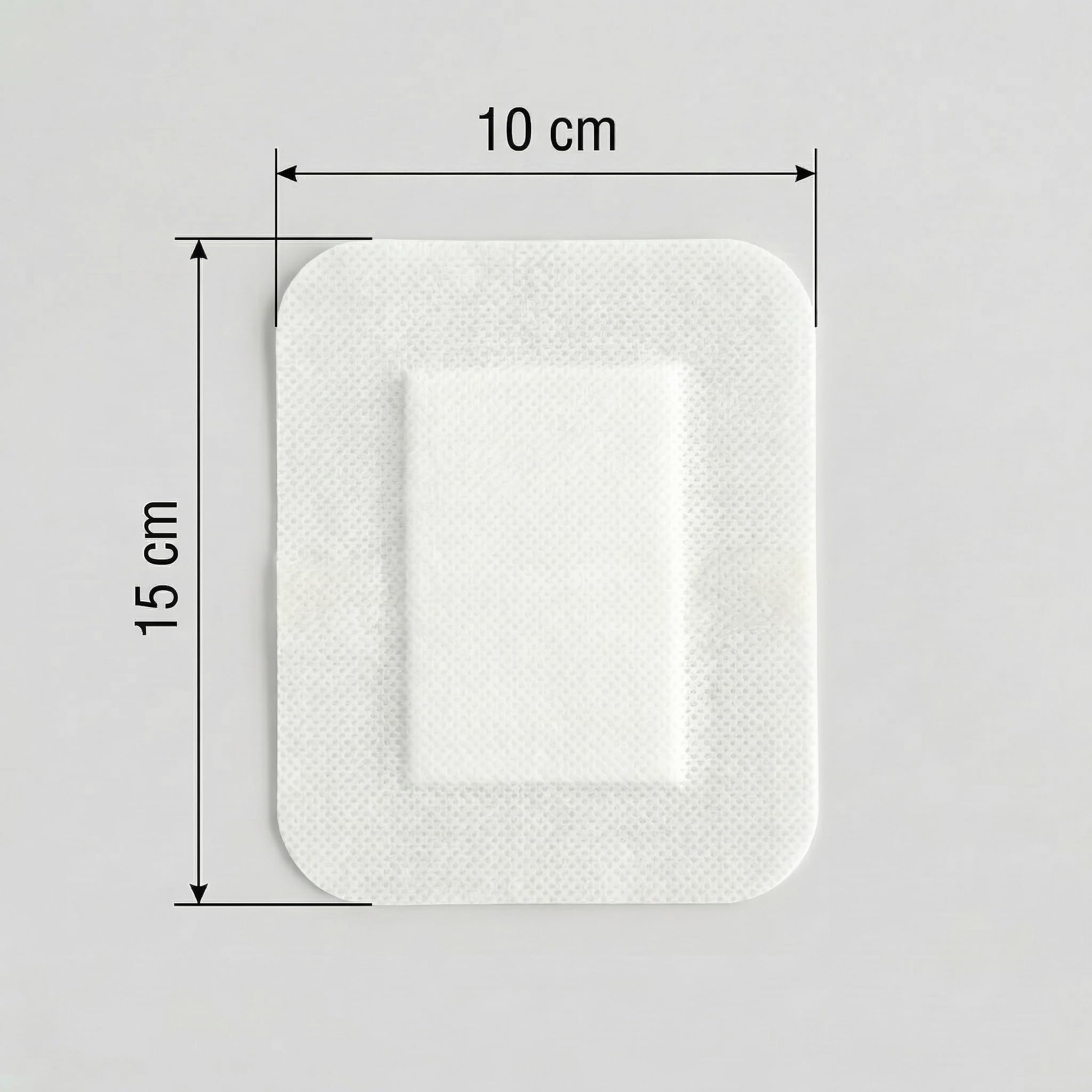 KMINA Non-Woven Dressing Plasters (25 Units) 10 x 15 cm, Sterile and Hypoallergenic for Sensitive Skin - 2
