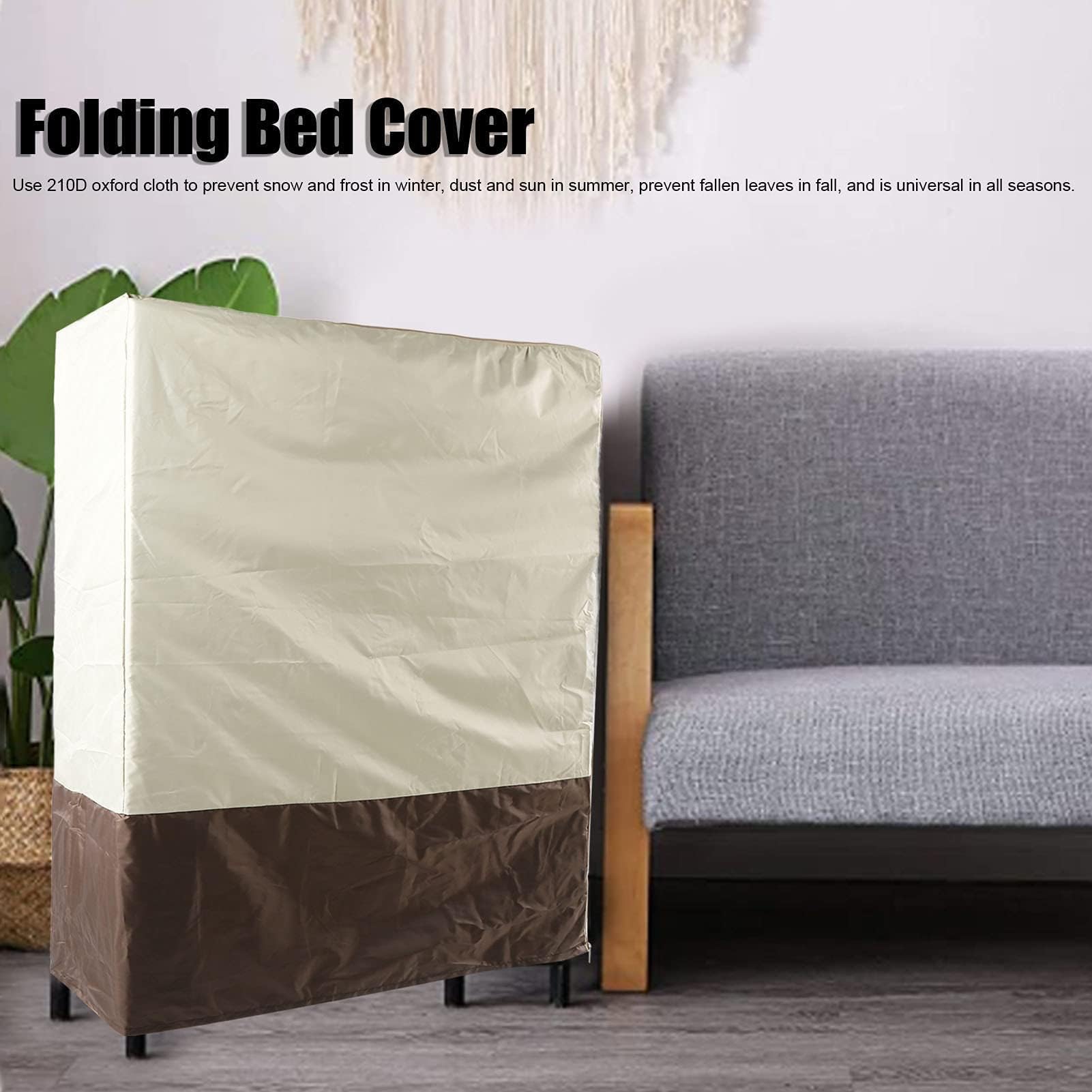 Funda de Cama Plegable, Tela Oxford 210D Resistente a la Intemperie, Ligera, Adecuada para Piscina, Silla de Playa, Cama Plegable en el Patio (85 * 33 * 107cm)