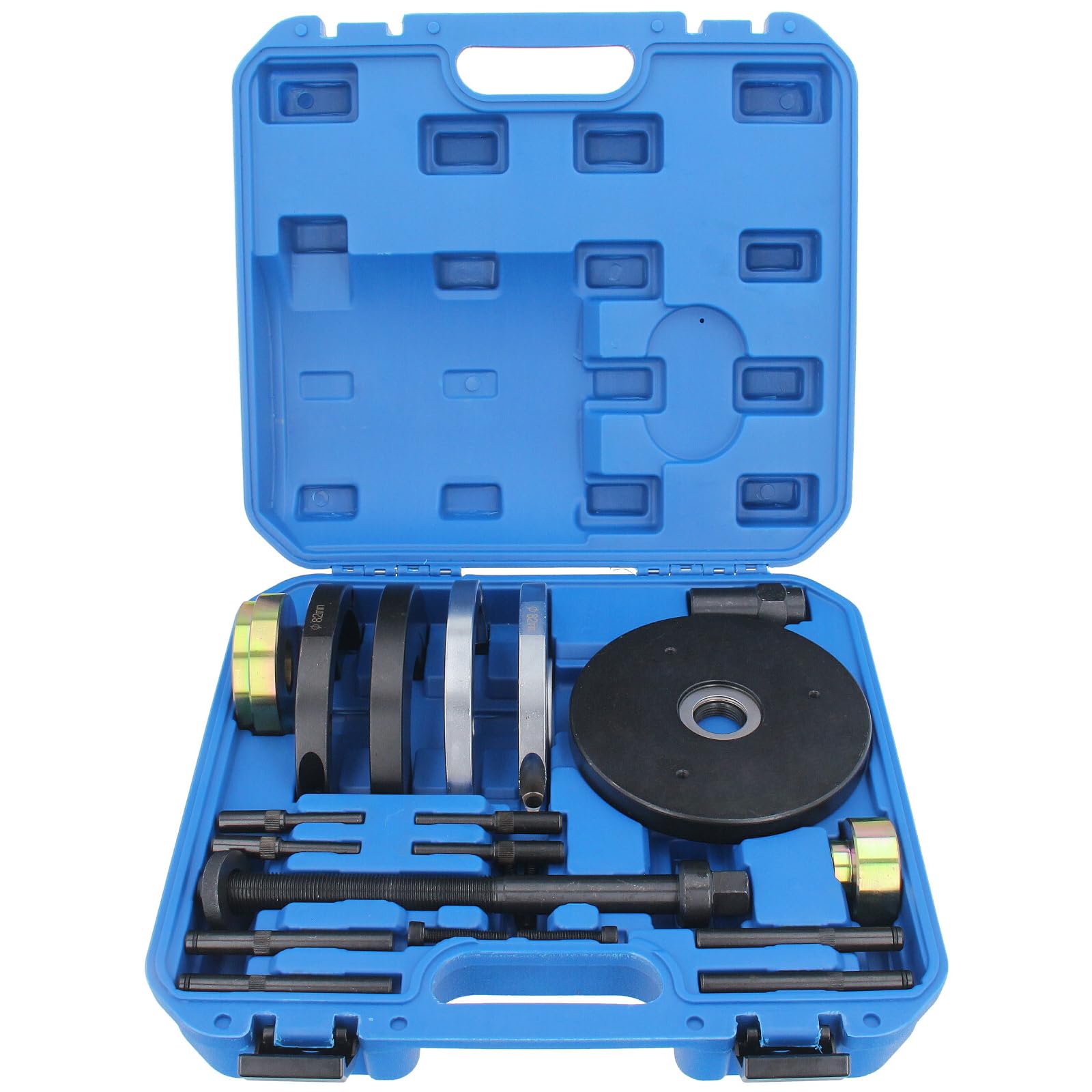 GEPCO Radlagerwerkzeug Abzieher 82mm Radlager Wechsel Radnabe KFZ Werkzeug kompatibel mit Ford Galaxy S-Max Mondeo BA7 Focus RS 500 Land Rover Freelander Volvo S80 XC60 XC70 V70