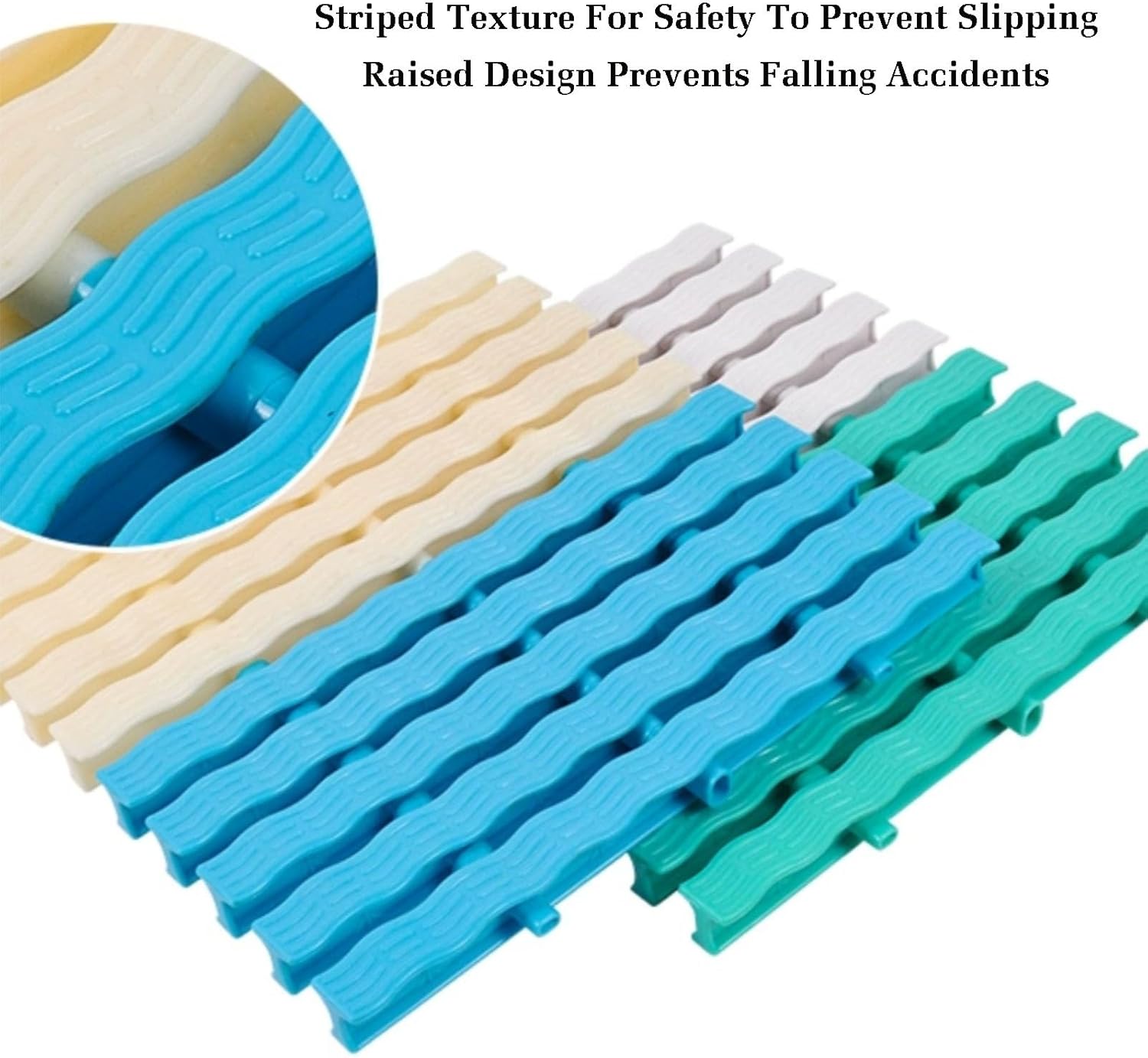 Swimming Pool Drainage Overflow Grate, Splicable ABS Plastic Gutter Guard Filter, 4pcs Floor Drain Cover for Efficient Water Drainage, 25x100CM Size