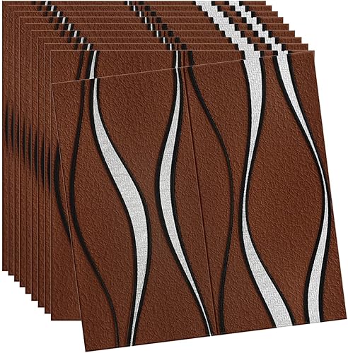 Miniatura 6 de 10 paneles de pared 3D para despegar y pegar grueso anticolisión diseño estéreo 3D autoadhesivo impermeable paneles de ladrillo sintético para