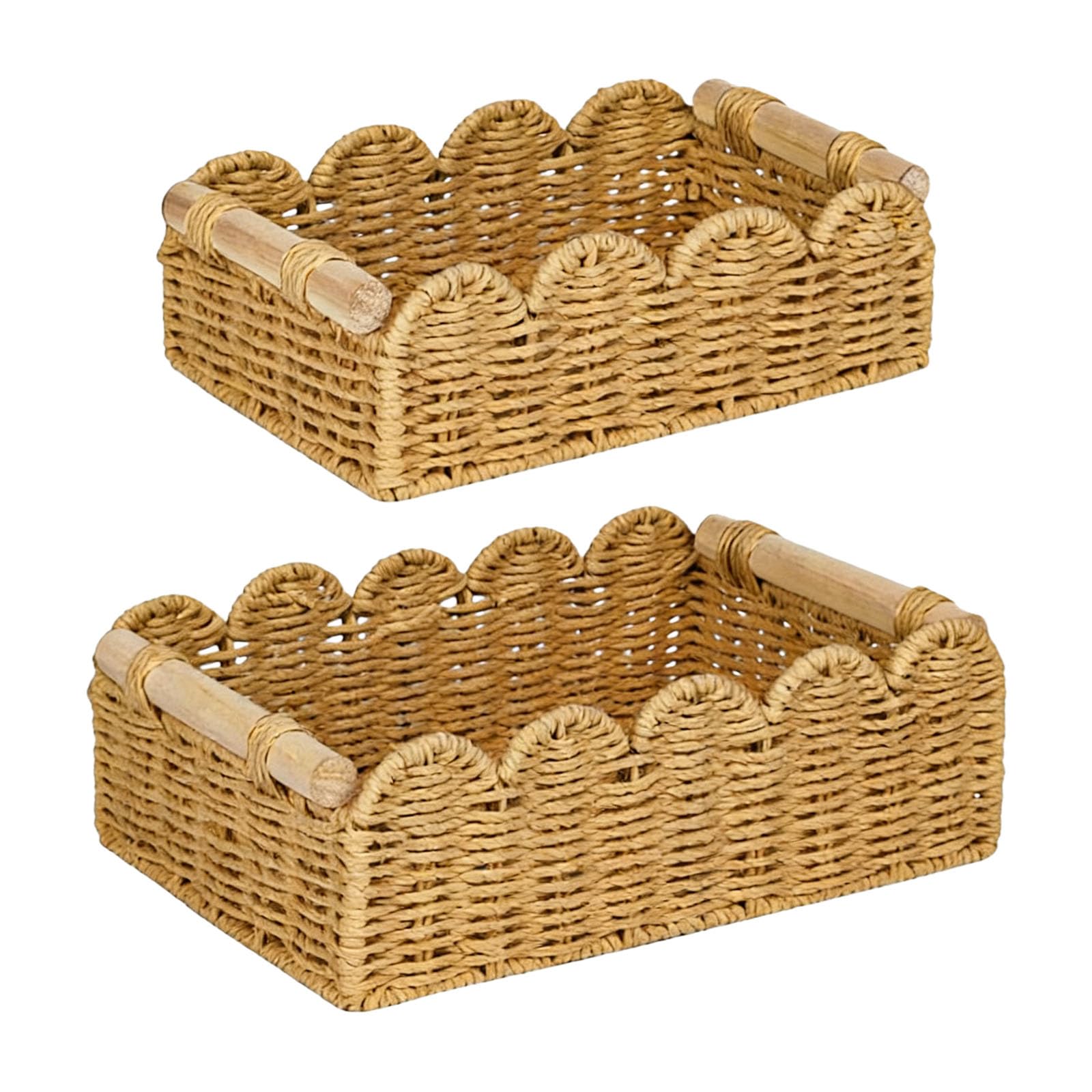 Stylish Handwoven Storage Bin Ideal for Organizing Household Items and Decoration Braided Basket for Bathroom Storage and Decor