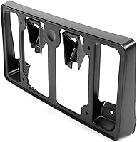 Vista 4 de KUAFU Parrilla inferior y marco para matrícula compatible con Chevy Chevrolet Camaro SS 2016-2018 Reemplazo para 84040593 Plástico pintado negro