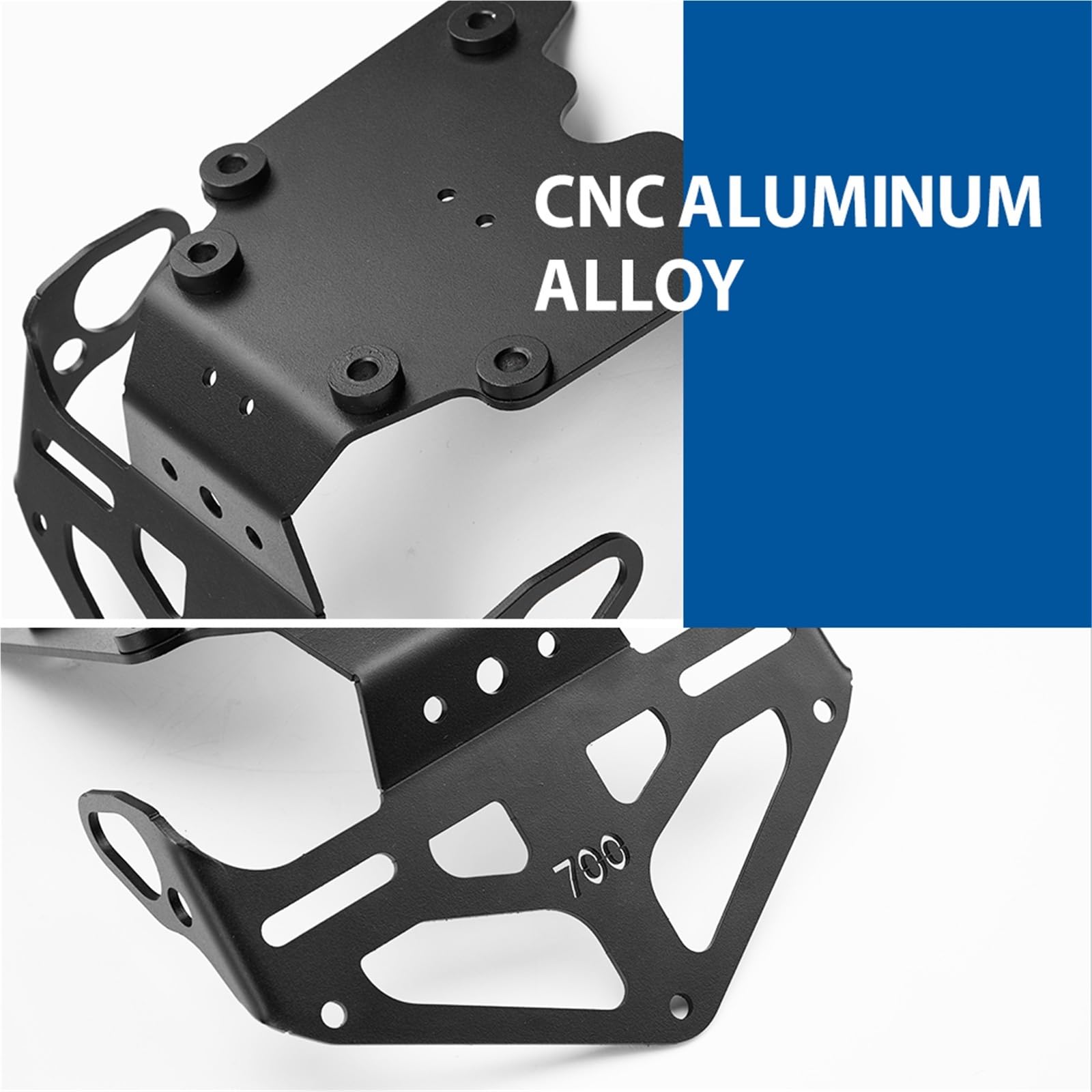 Rama tablicy kierunkowskazów Pasuje do Yamaha Tenere 700 2019 2020-2024 Uchwyt tylnej tablicy rejestracyjnej motocykla Tail Tidy Fender Eliminator CNC Aluminium Uchwyt rejestracyjnej