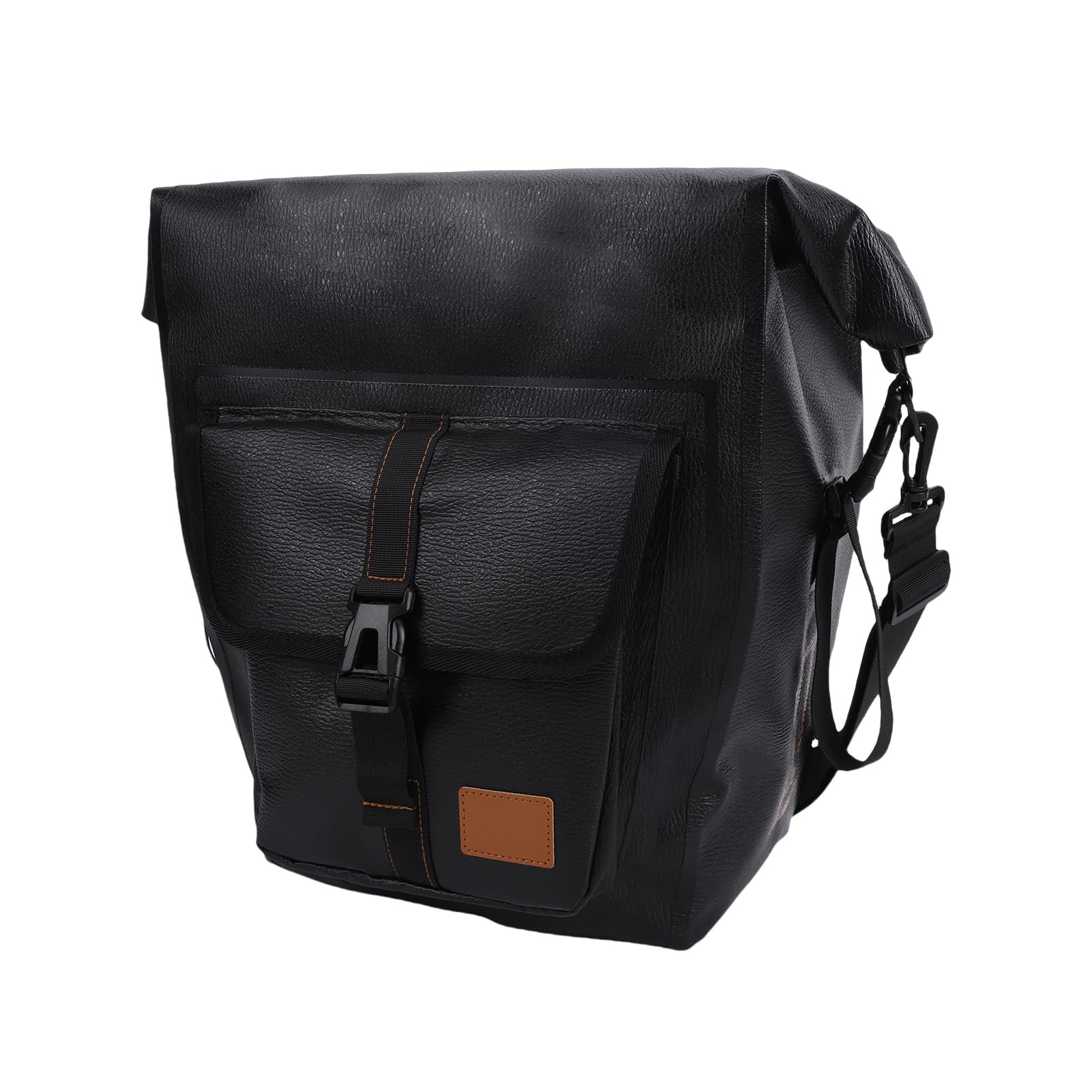Irfora Borsa per Portapacchi Posteriore per Bici con Supporto Pannello Rigido, Chiusura Superiore Arrotolabile Stabile Viaggi in Bicicletta, 15 Litri, una Facile Maniglia il Trasporto (#1)