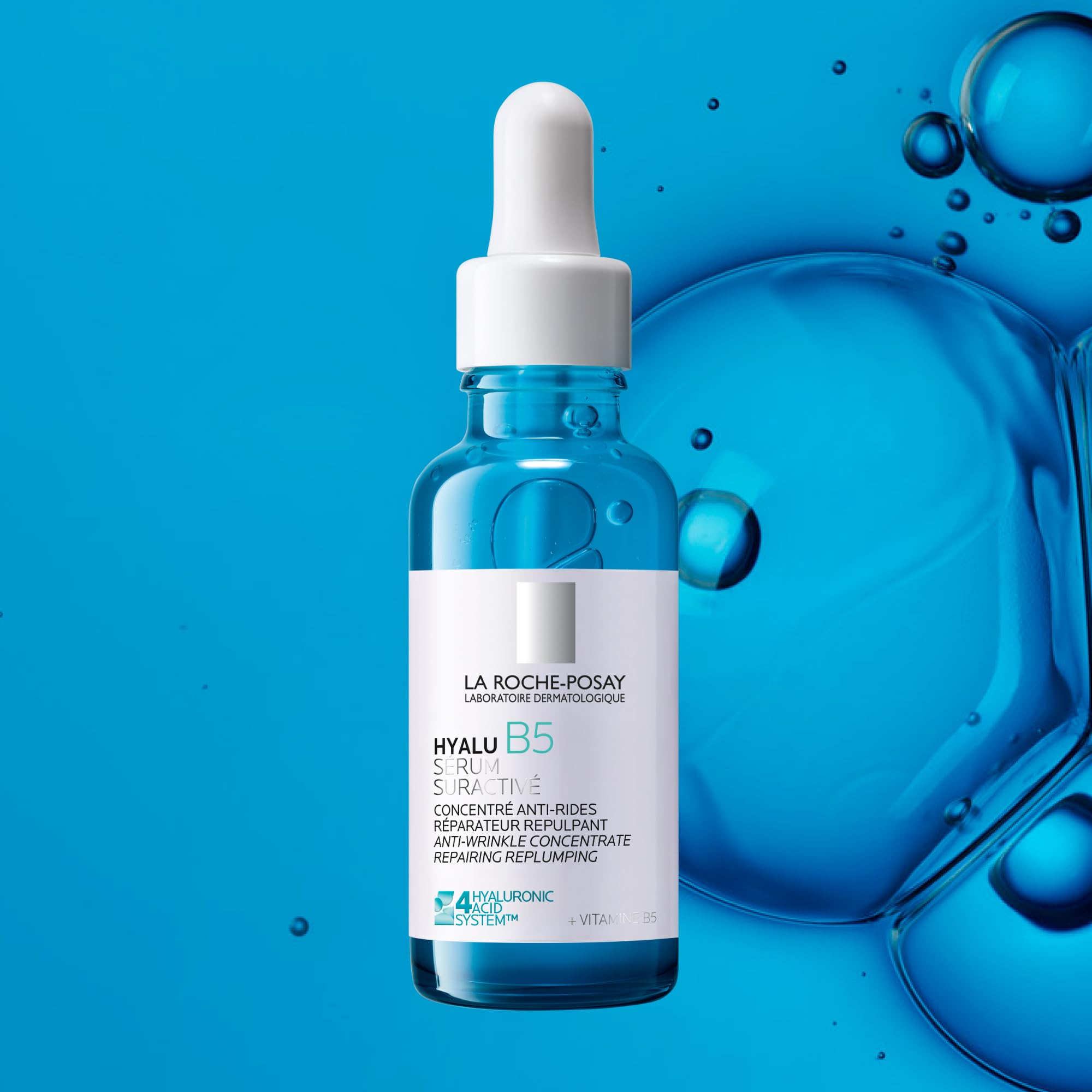 La Roche-Posay Hyalu B5 Suractivated, Sérum antiedad concentrado, Efecto Revitalizante, Repara y Rellena en 1h, 4 Tipos de Ácido Hialurónico, Vitamina B5 y derivado de Centella Asiática, 30 ml
