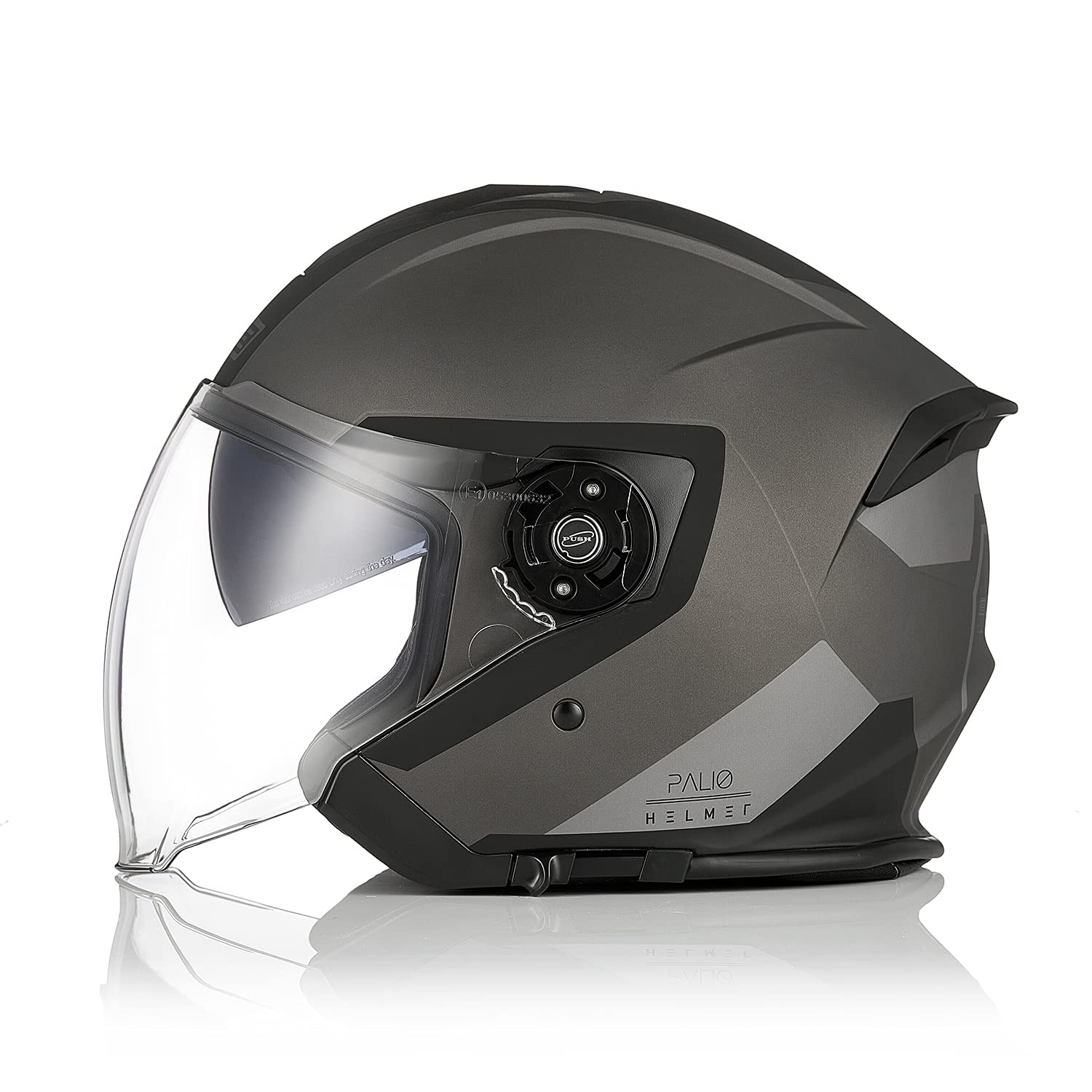 ORIGINE Motorradhelm Jethelm Roller Helm Scooter Helm Moped Mofa Helm mit Doppelvisier ECE Zertifizierung